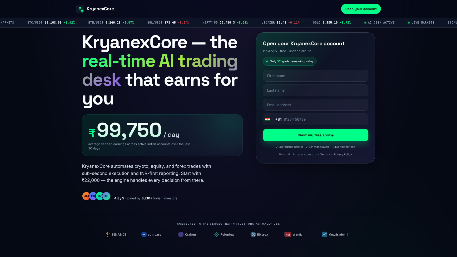 Screenshot of kryanexcore.biz