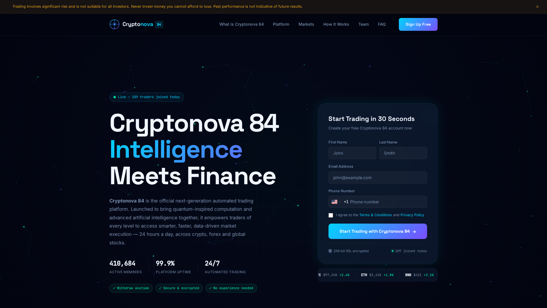 Screenshot of cryptonova84.app