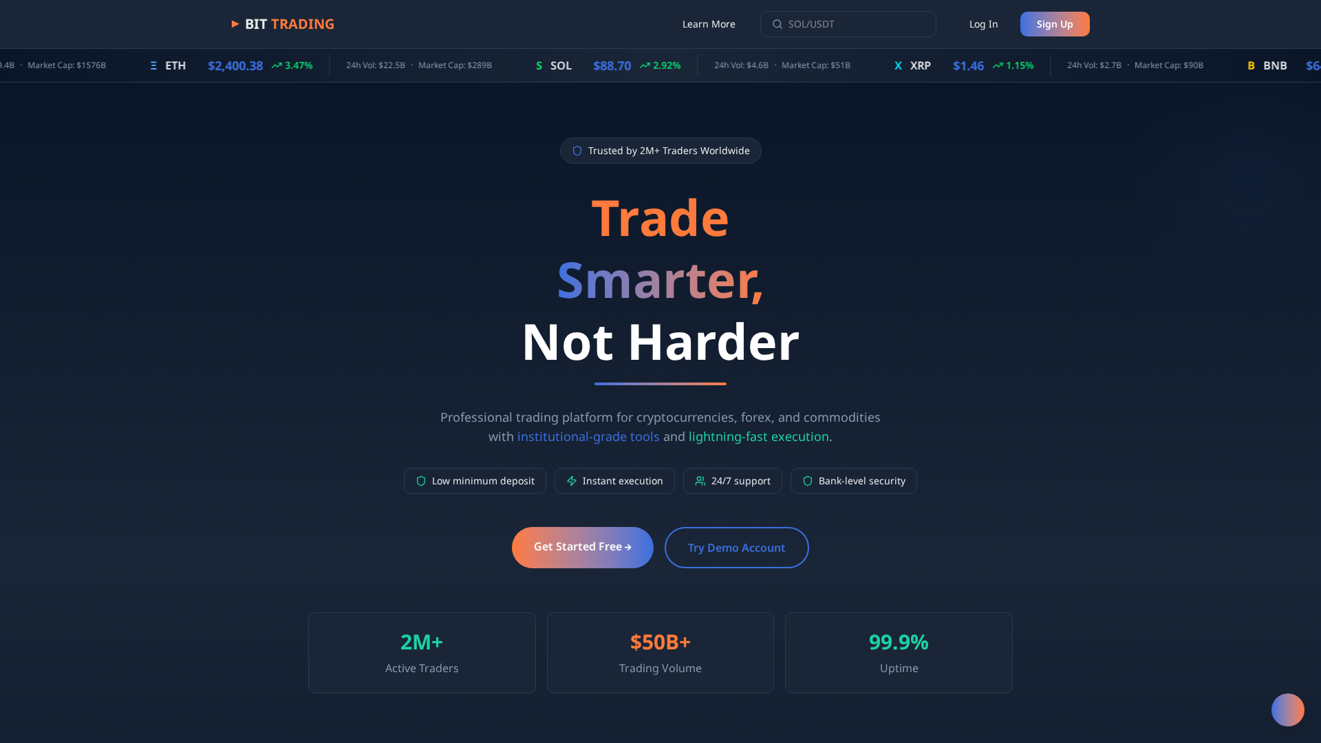 Screenshot of fortuntrade.com