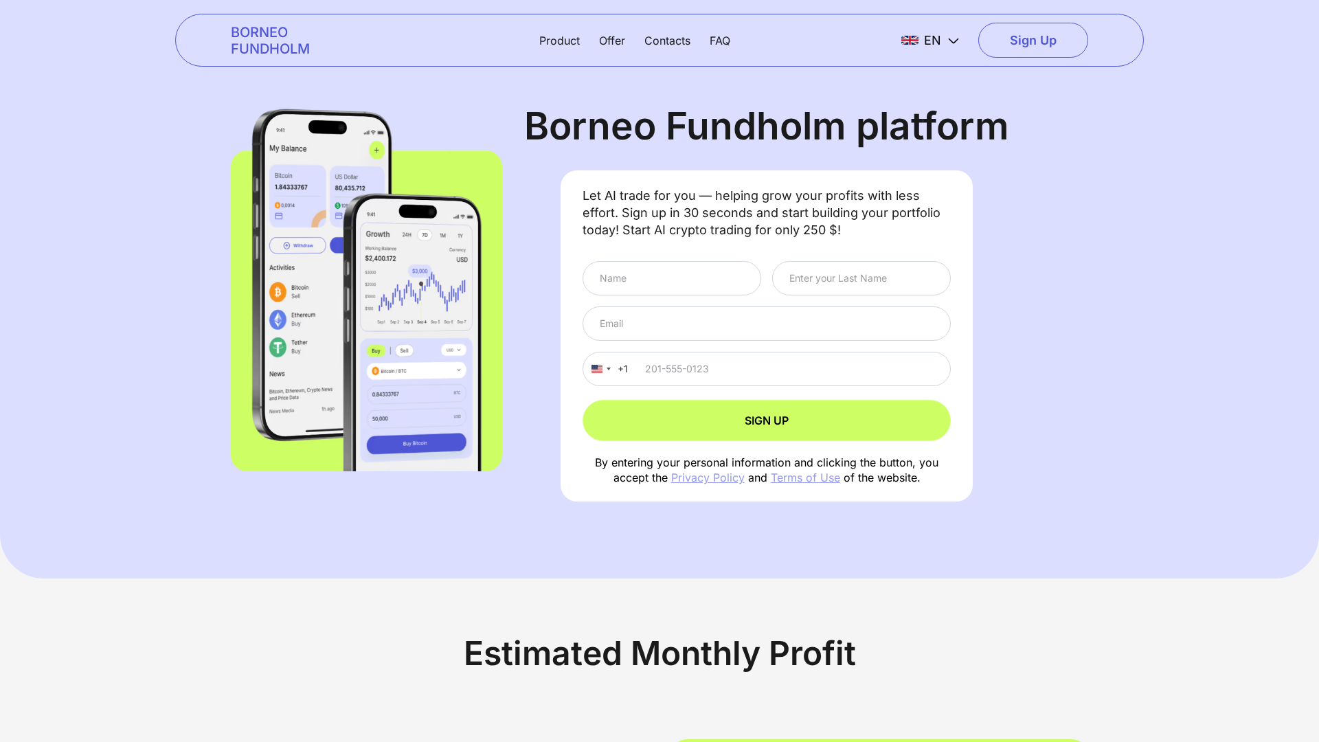 Screenshot of borneo-fundholm.com
