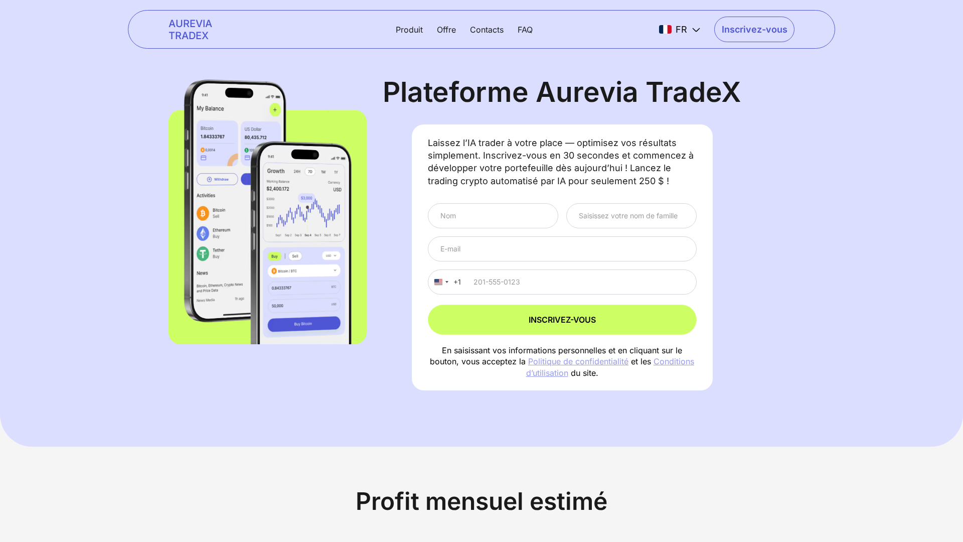 Screenshot of aurevia-tradex-fr.com