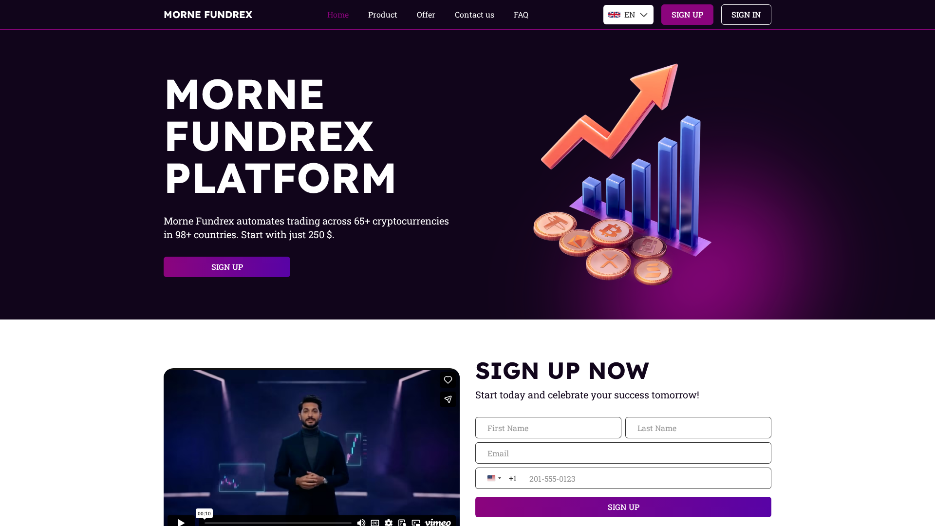 Screenshot of morne-fundrex.com