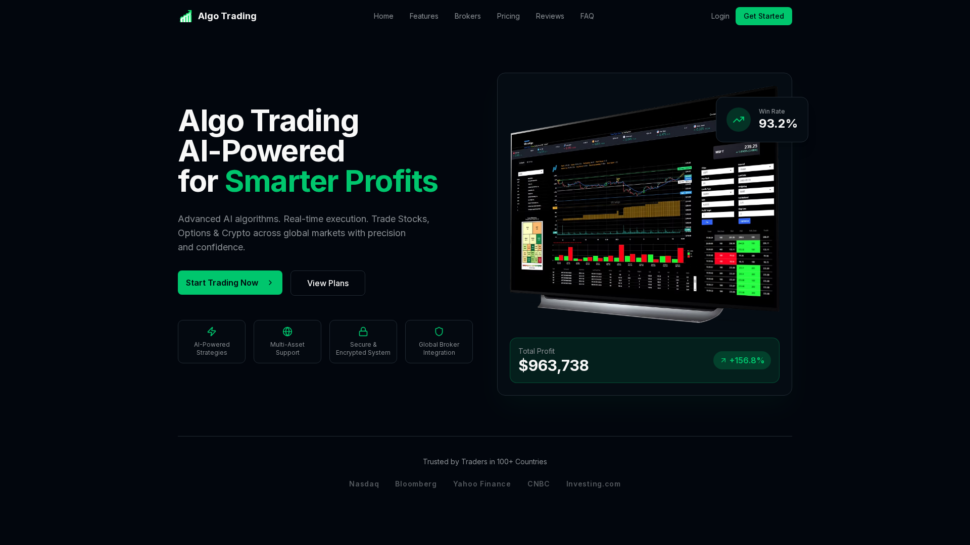 Screenshot of algotrading.my