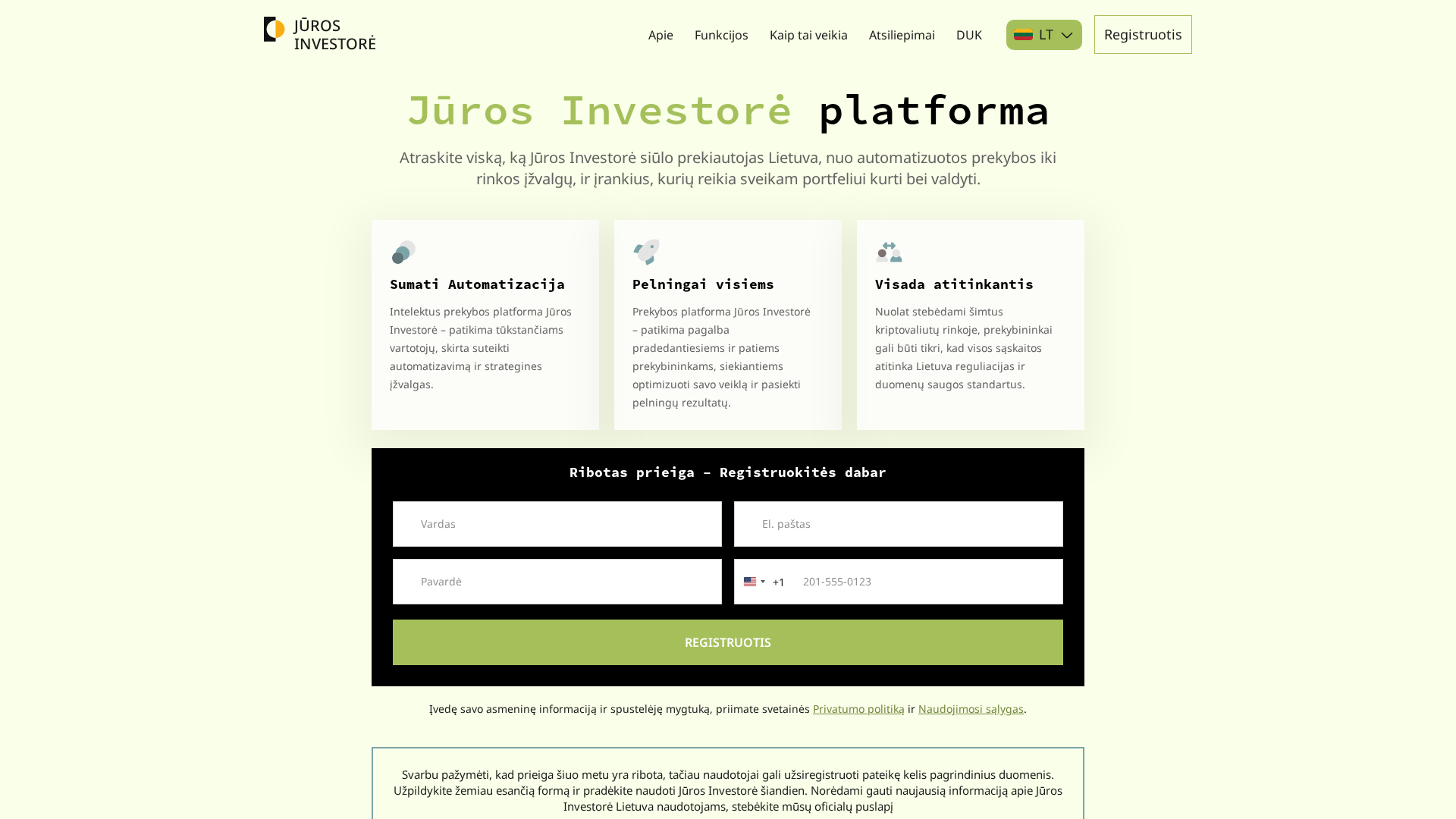 Screenshot of juros-investore.com