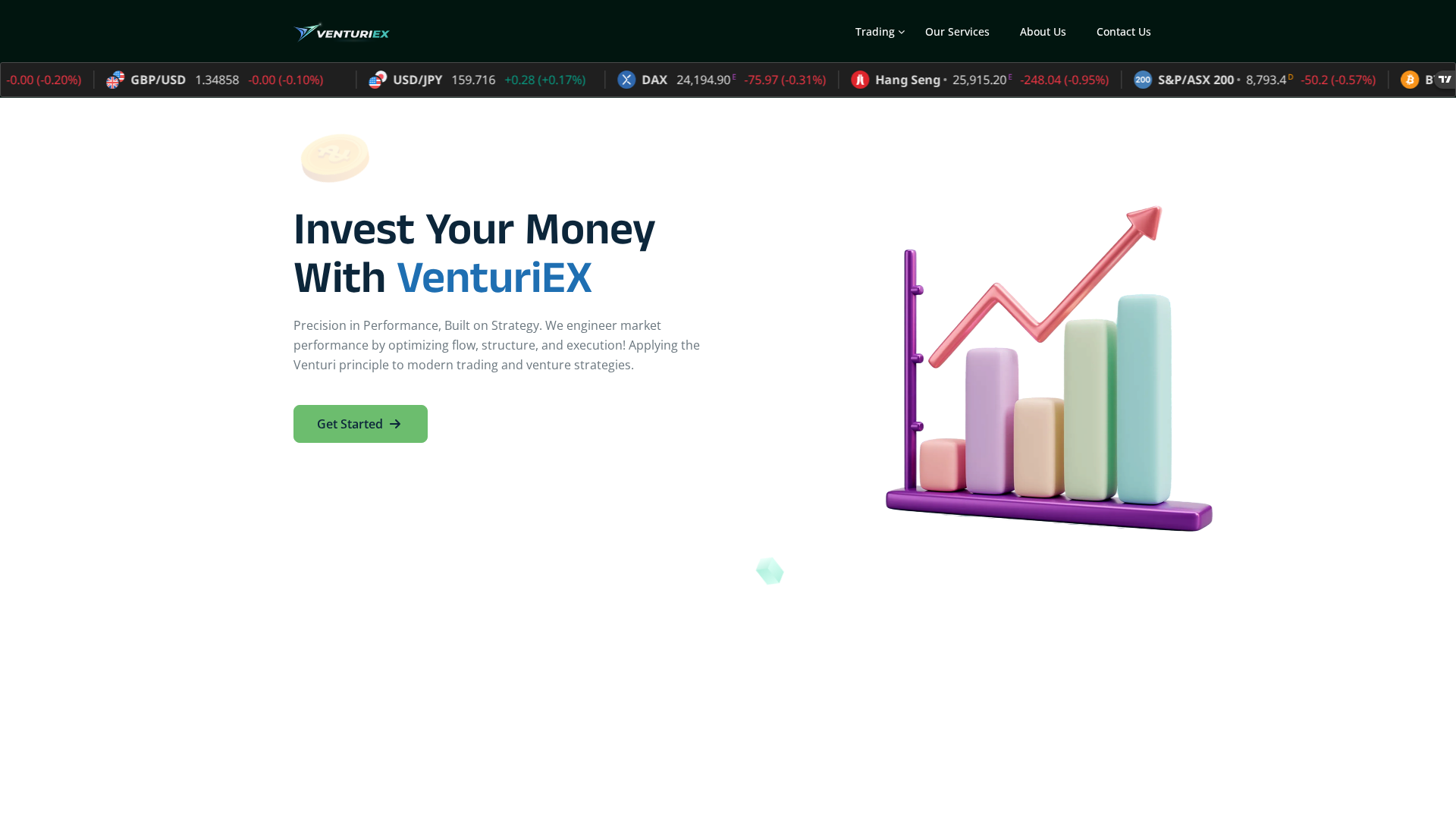 Screenshot of venturiex.co