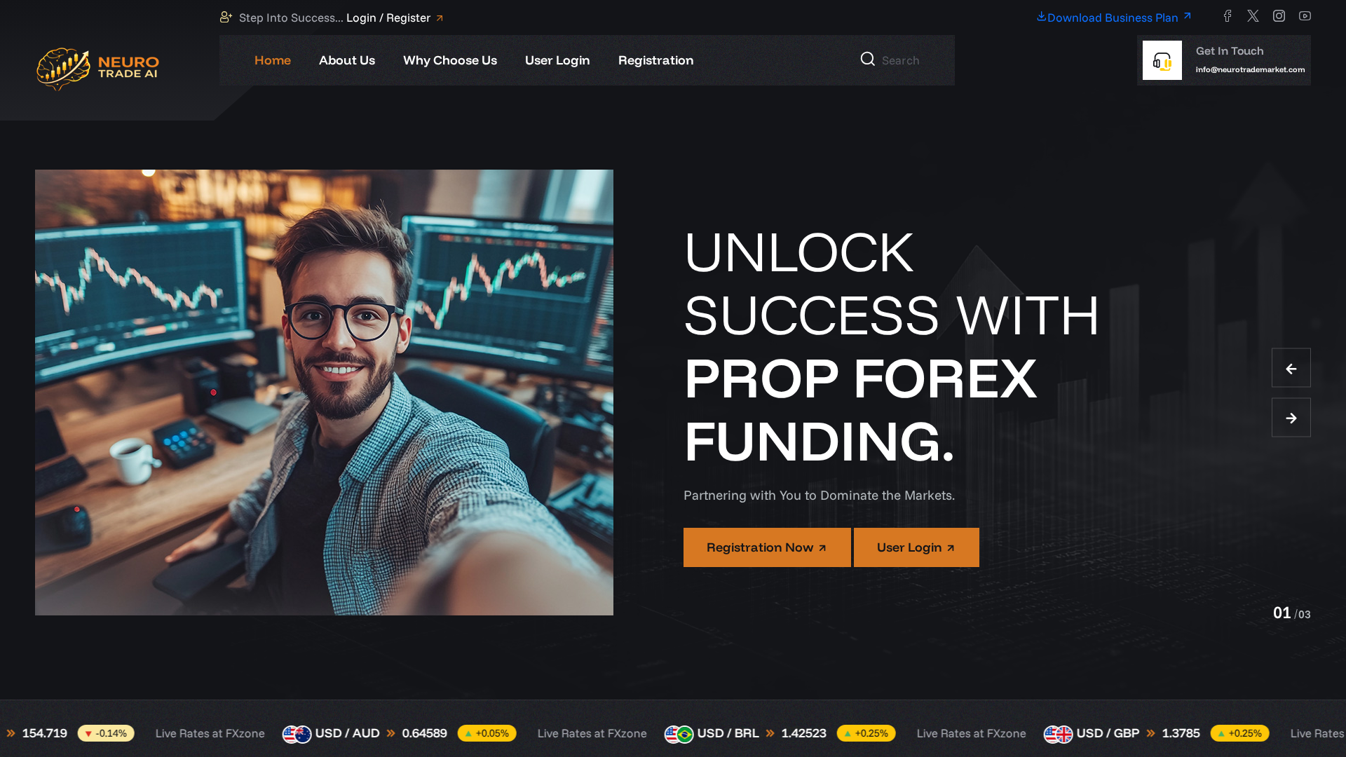 Screenshot of neurotrademarket.com