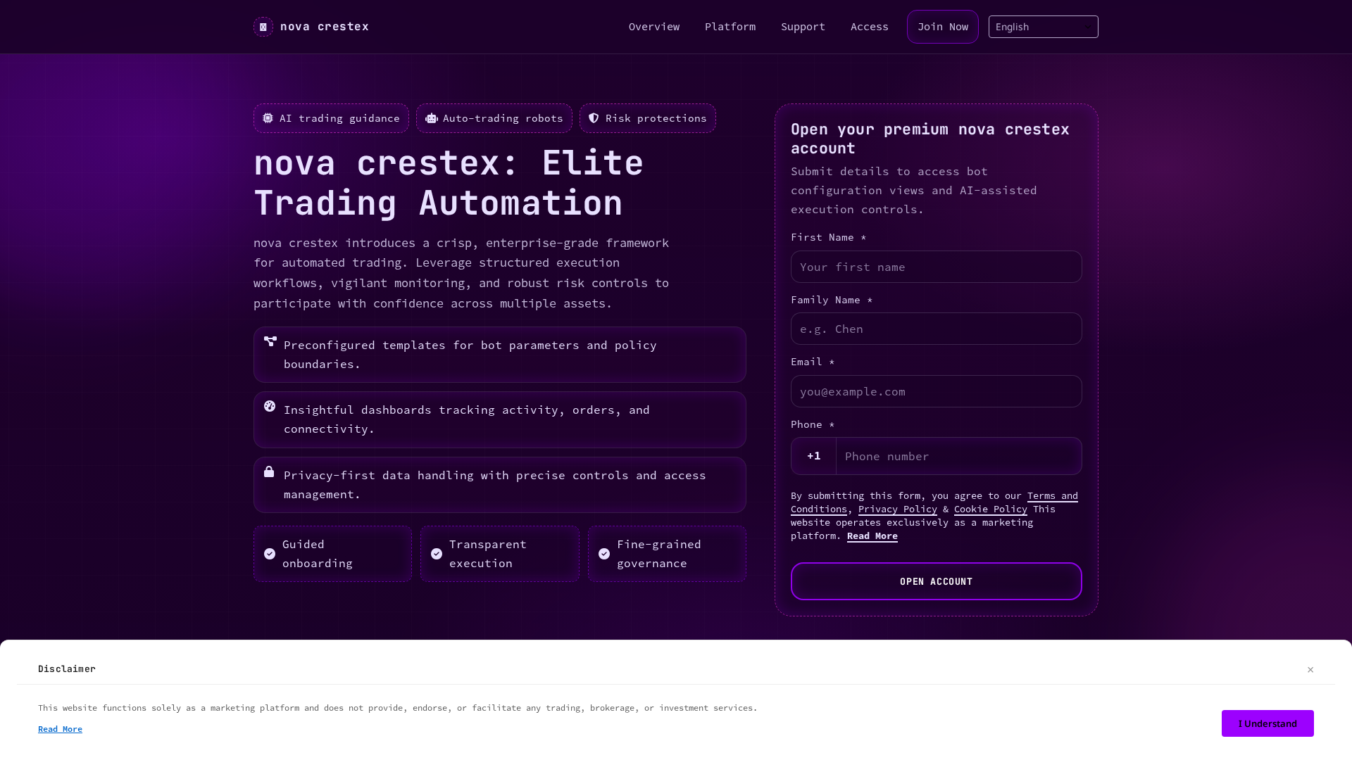 Screenshot of novacrestex.digital