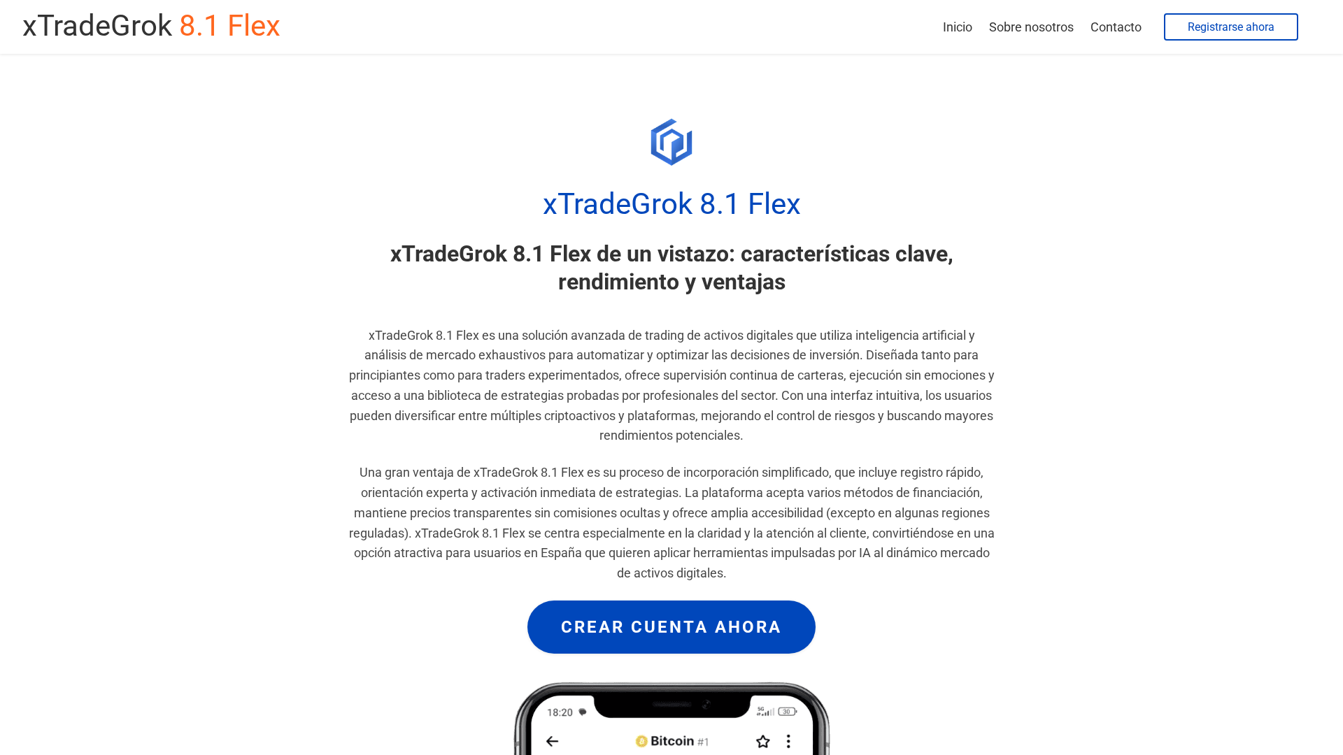 Screenshot of xtradegrok81flex-ai.com