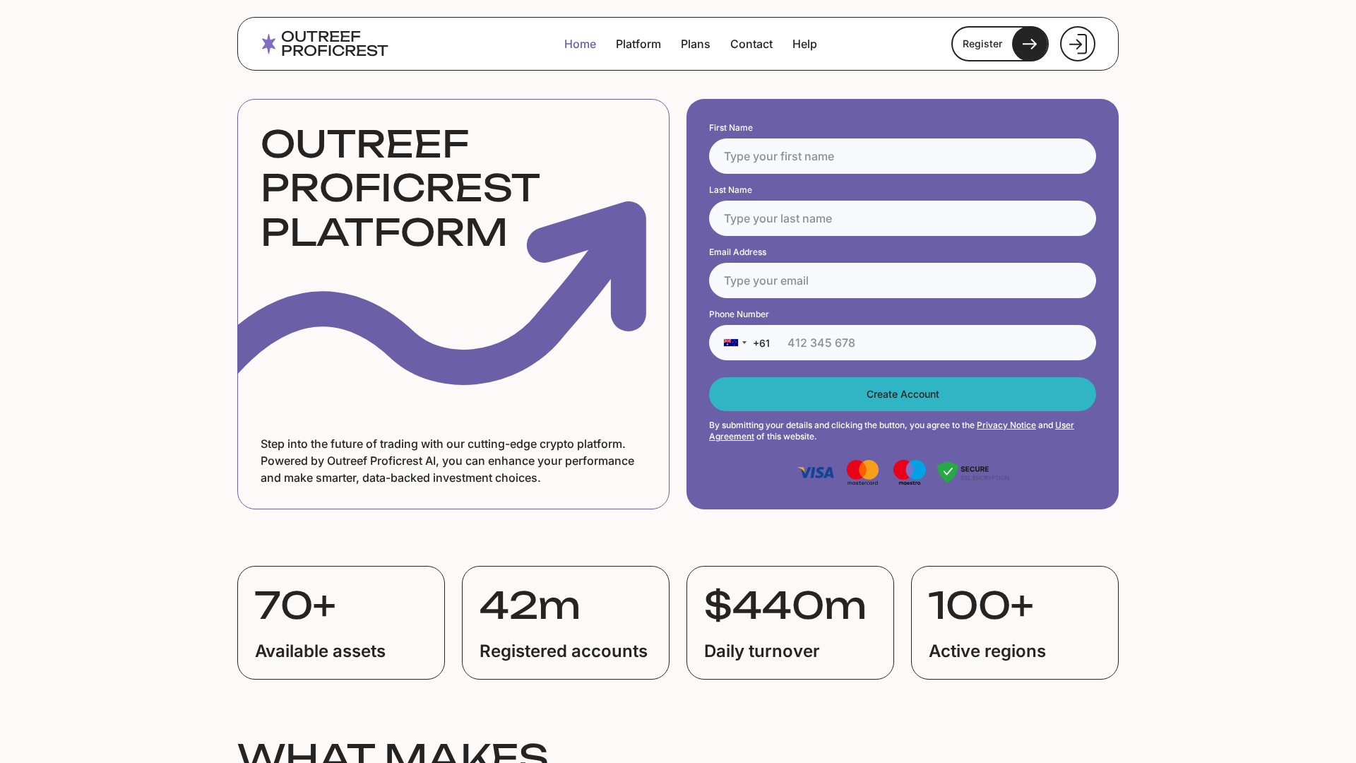 Screenshot of outreef-proficrest.org