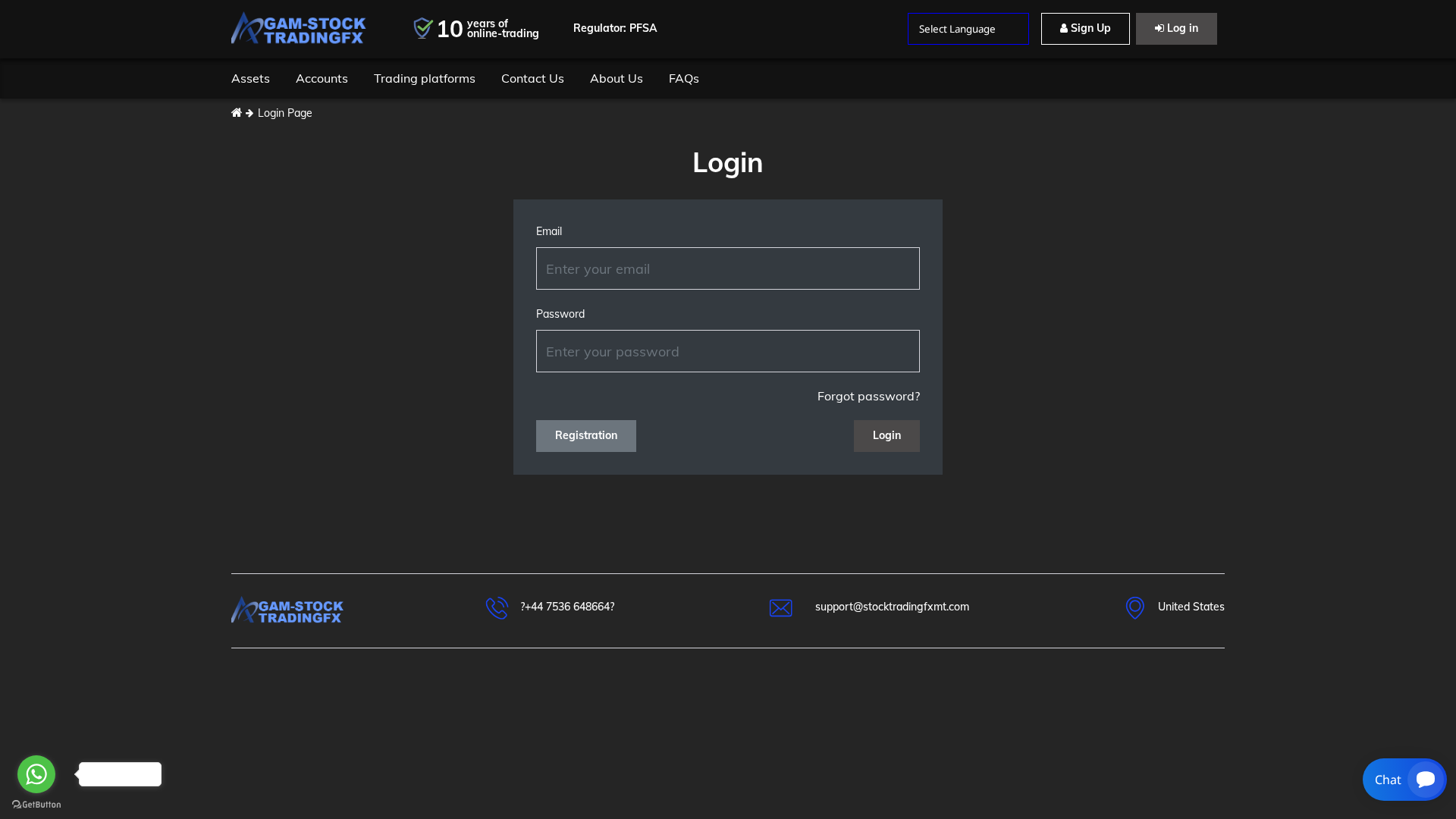 Screenshot of stocktradingfxmt.com