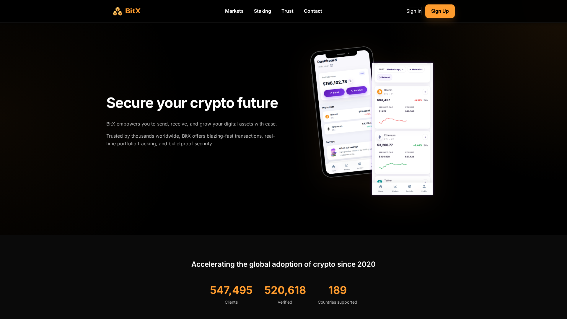 Screenshot of bitxcrypto.net