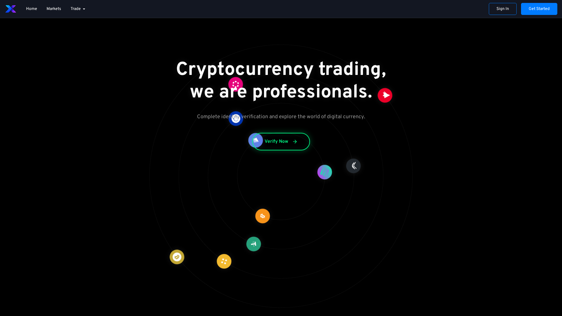 Screenshot of xenova.exchange