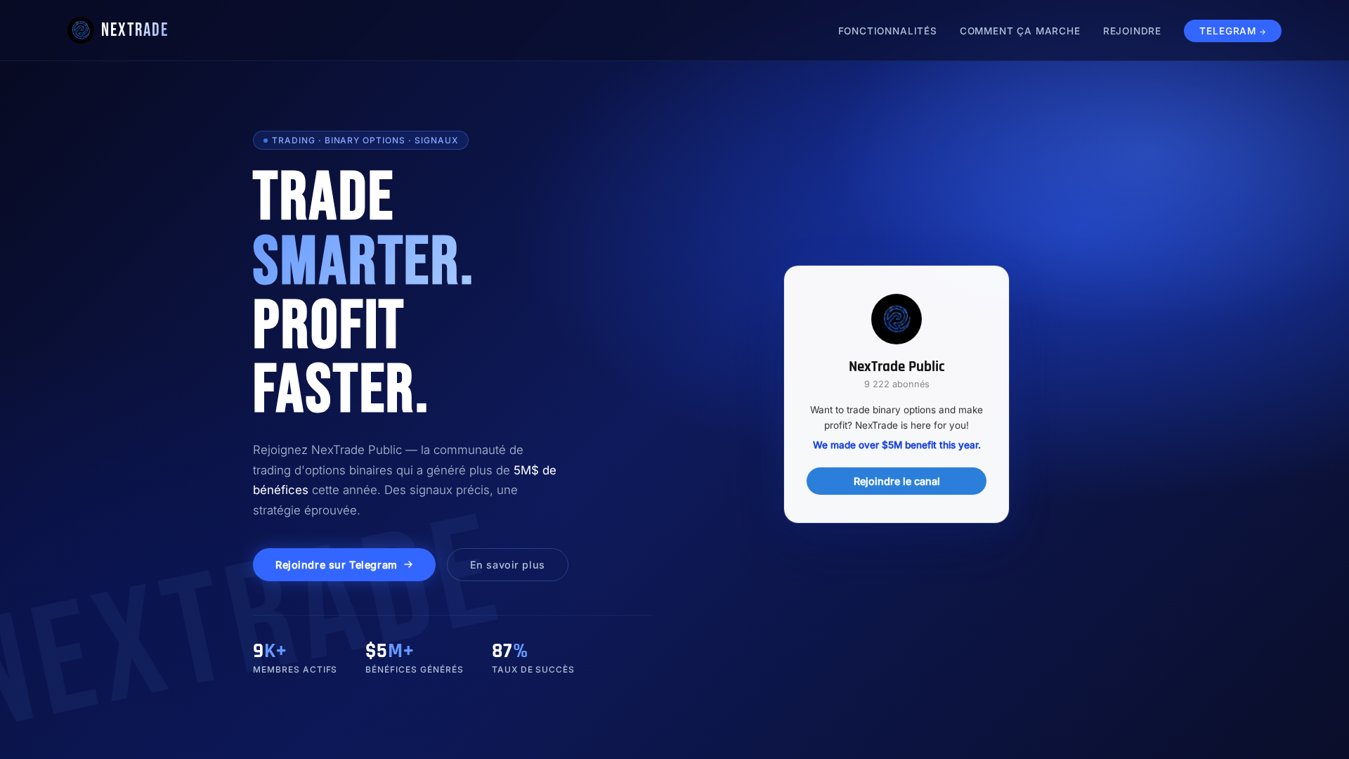 Screenshot of joinnextrade.com