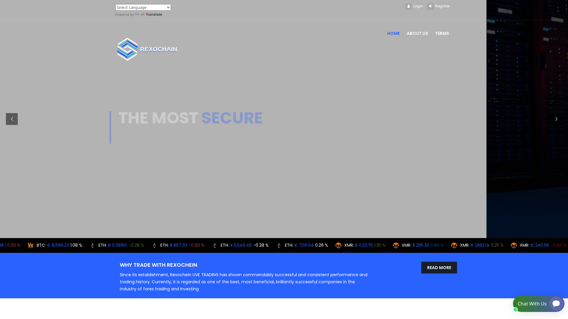Screenshot of rexochein.com
