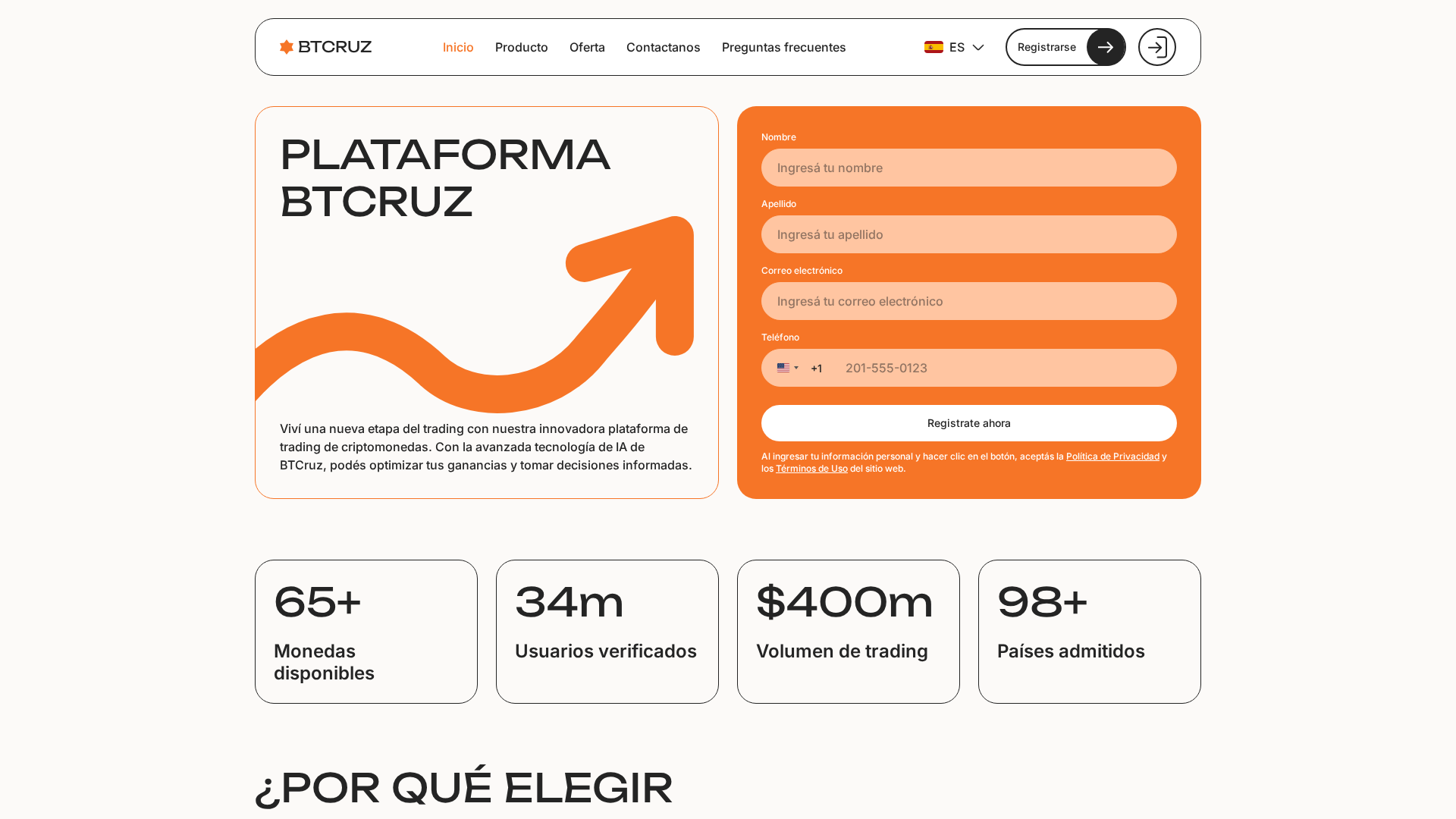 Screenshot of btcruz-es.com