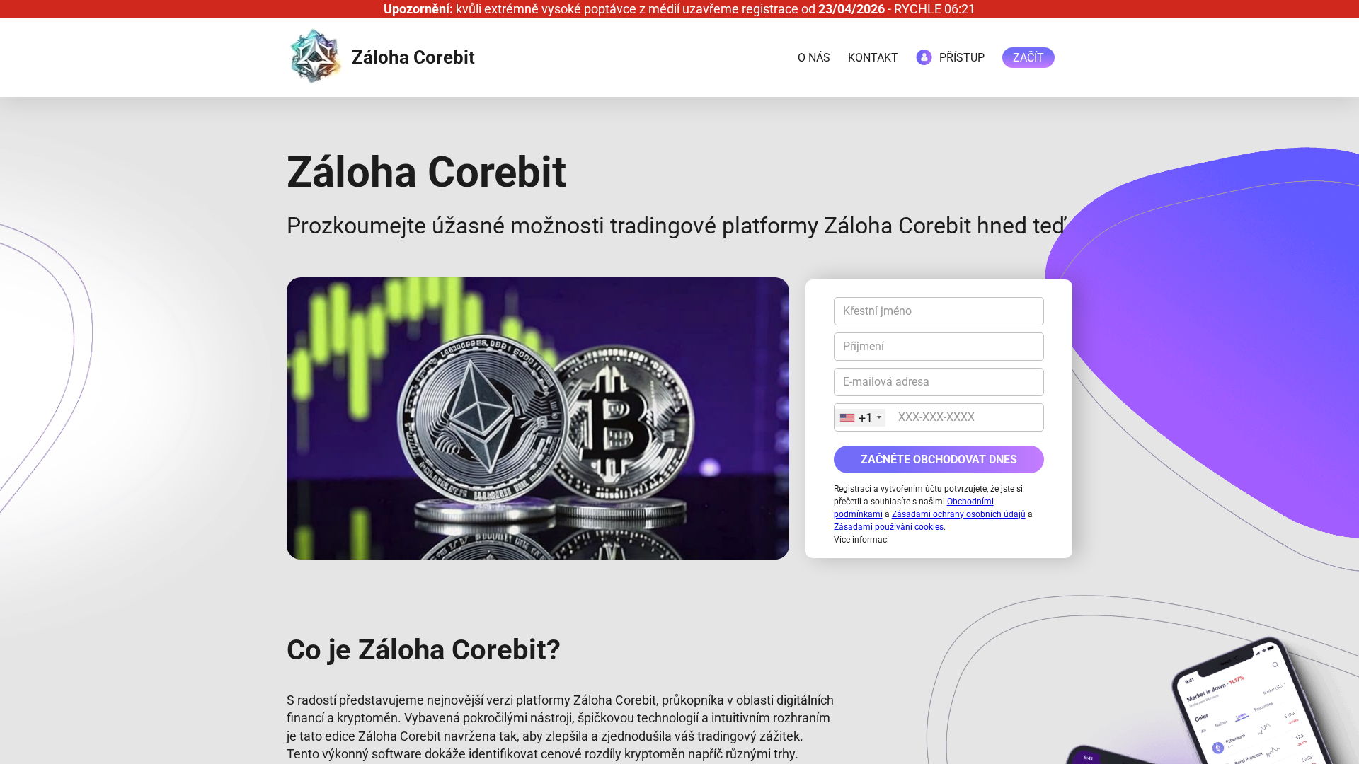 Screenshot of zalohacorebit-ai.com
