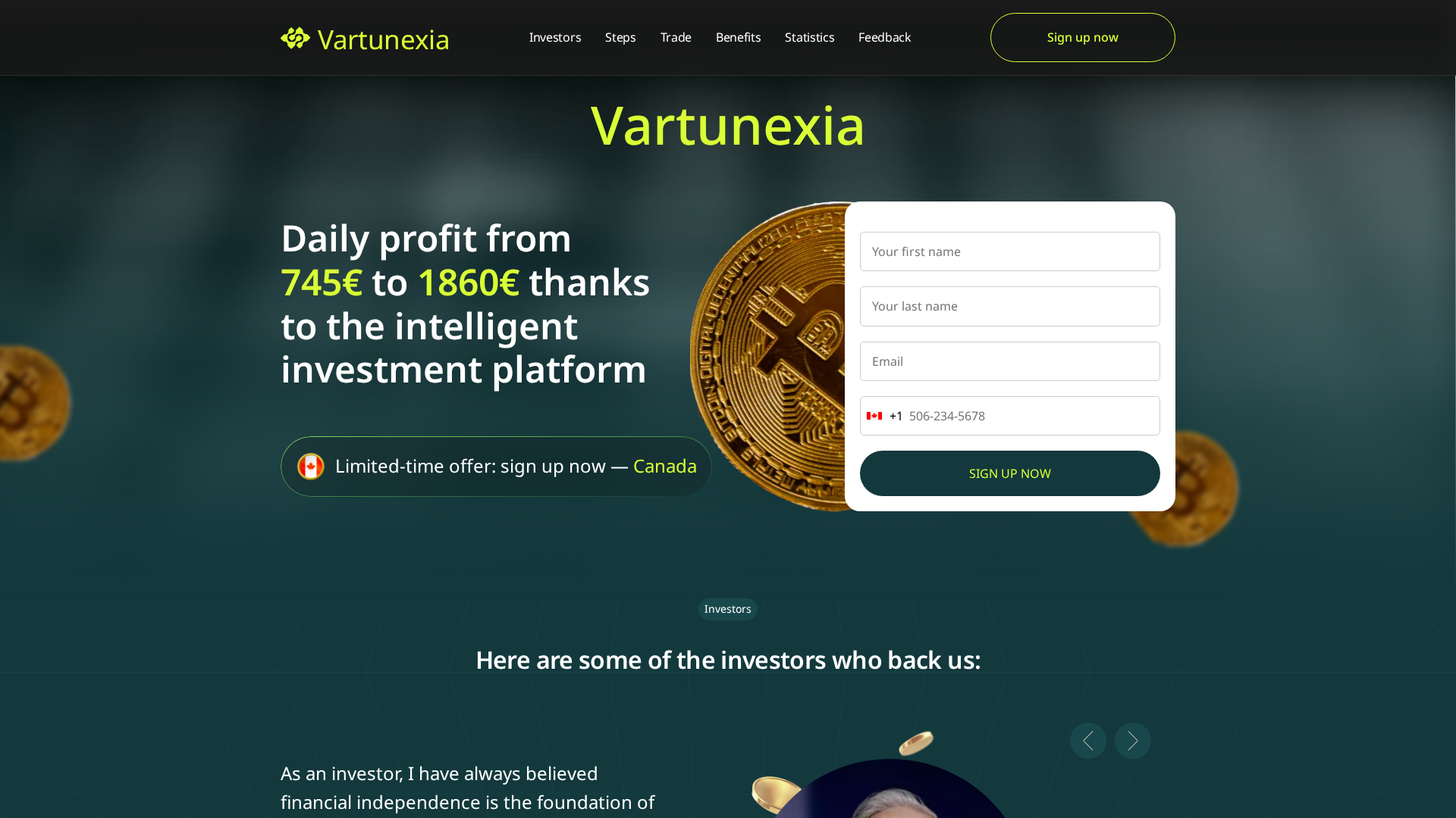 Screenshot of vartunexia-ca.com