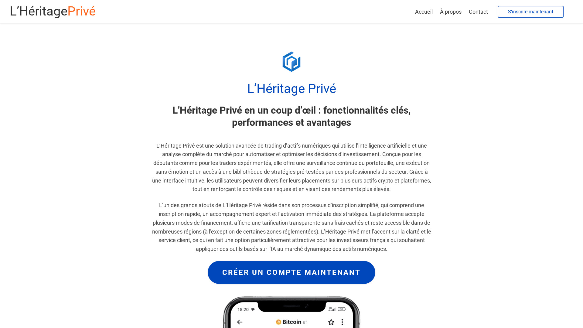 Screenshot of lheritageprive-ai.com