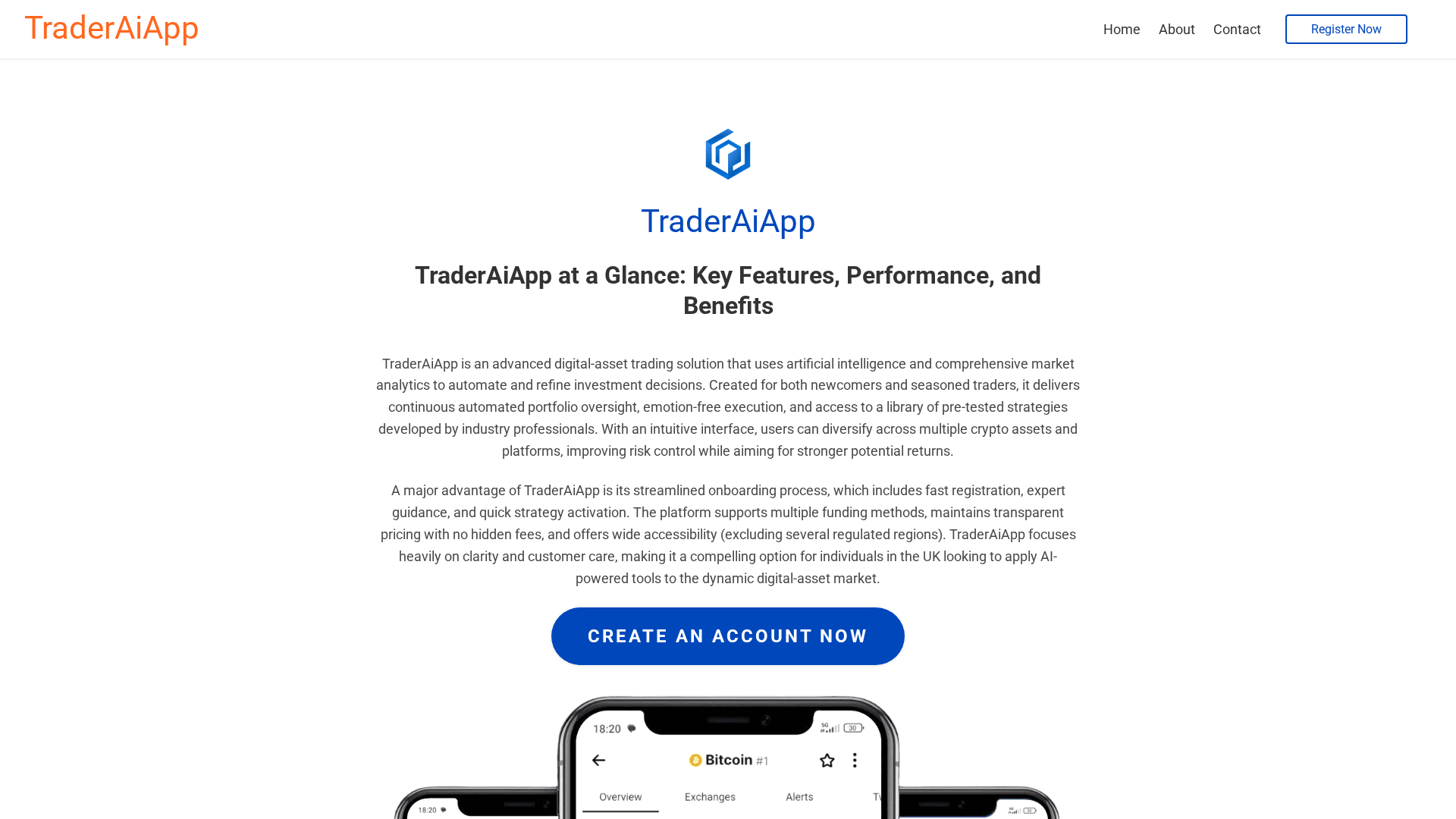 Screenshot of traderaiappuk.com