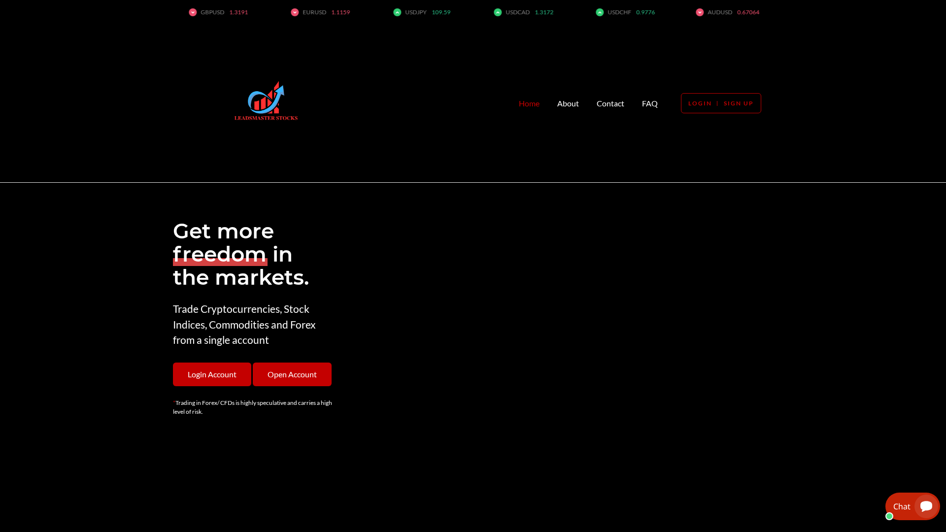 Screenshot of leadmasterstocks.live