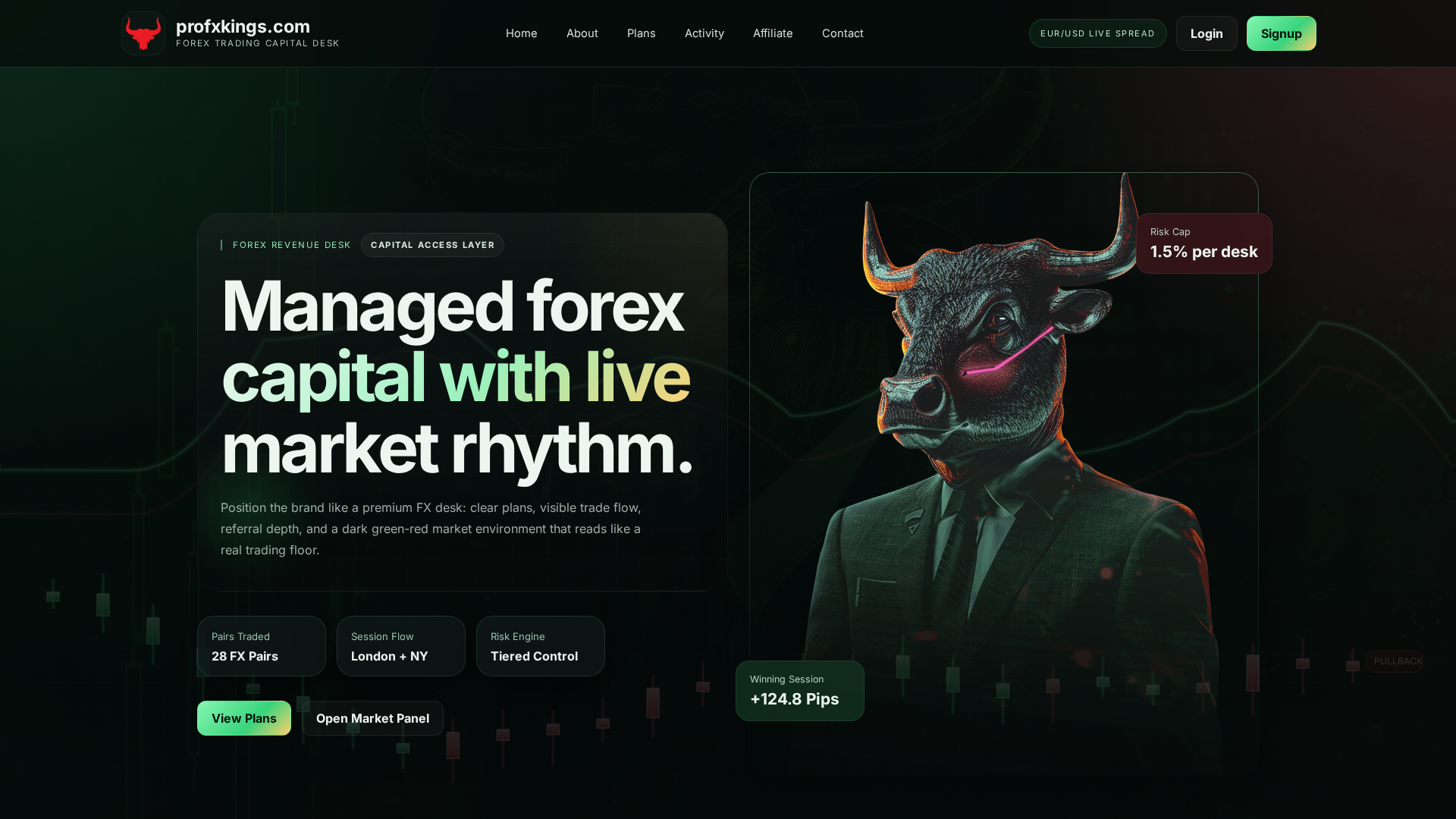Screenshot of profxkings.com