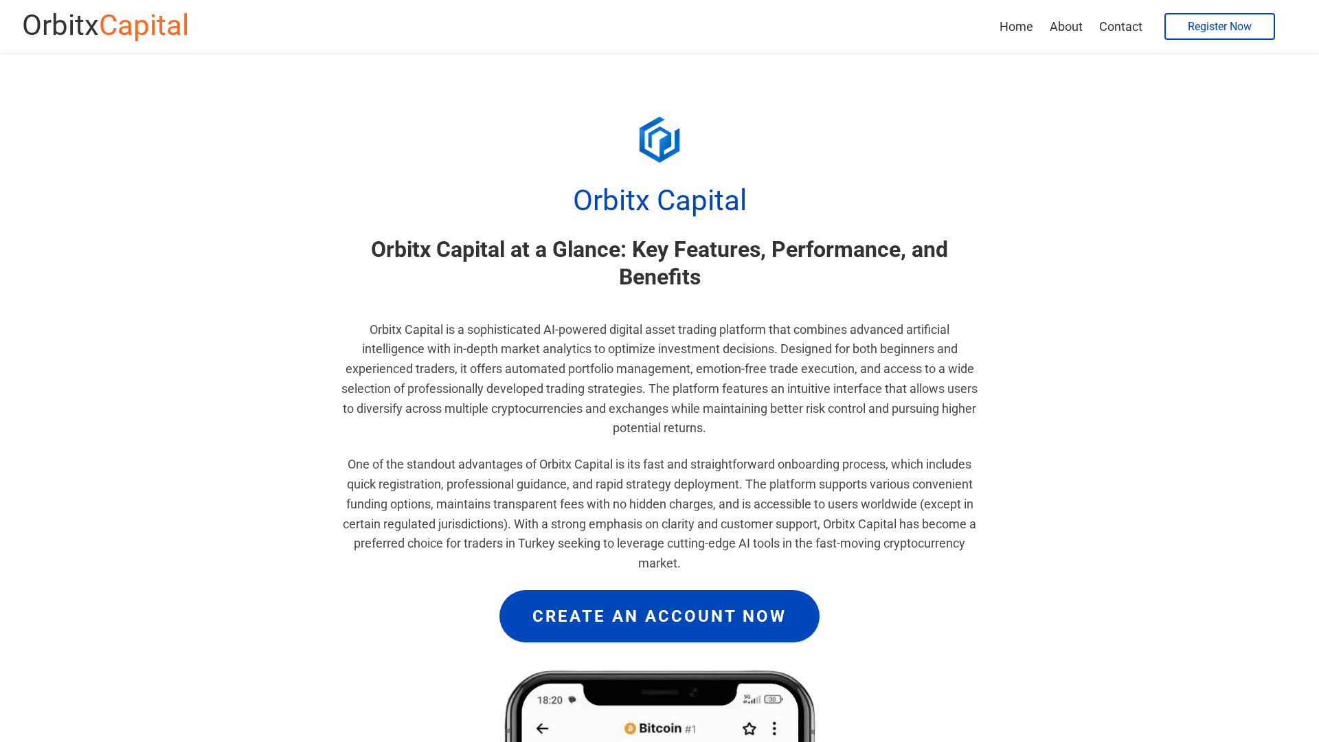Screenshot of orbitxcapitalai.com