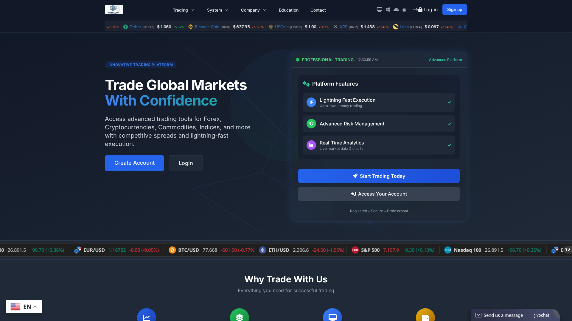 Screenshot of tfscap.com