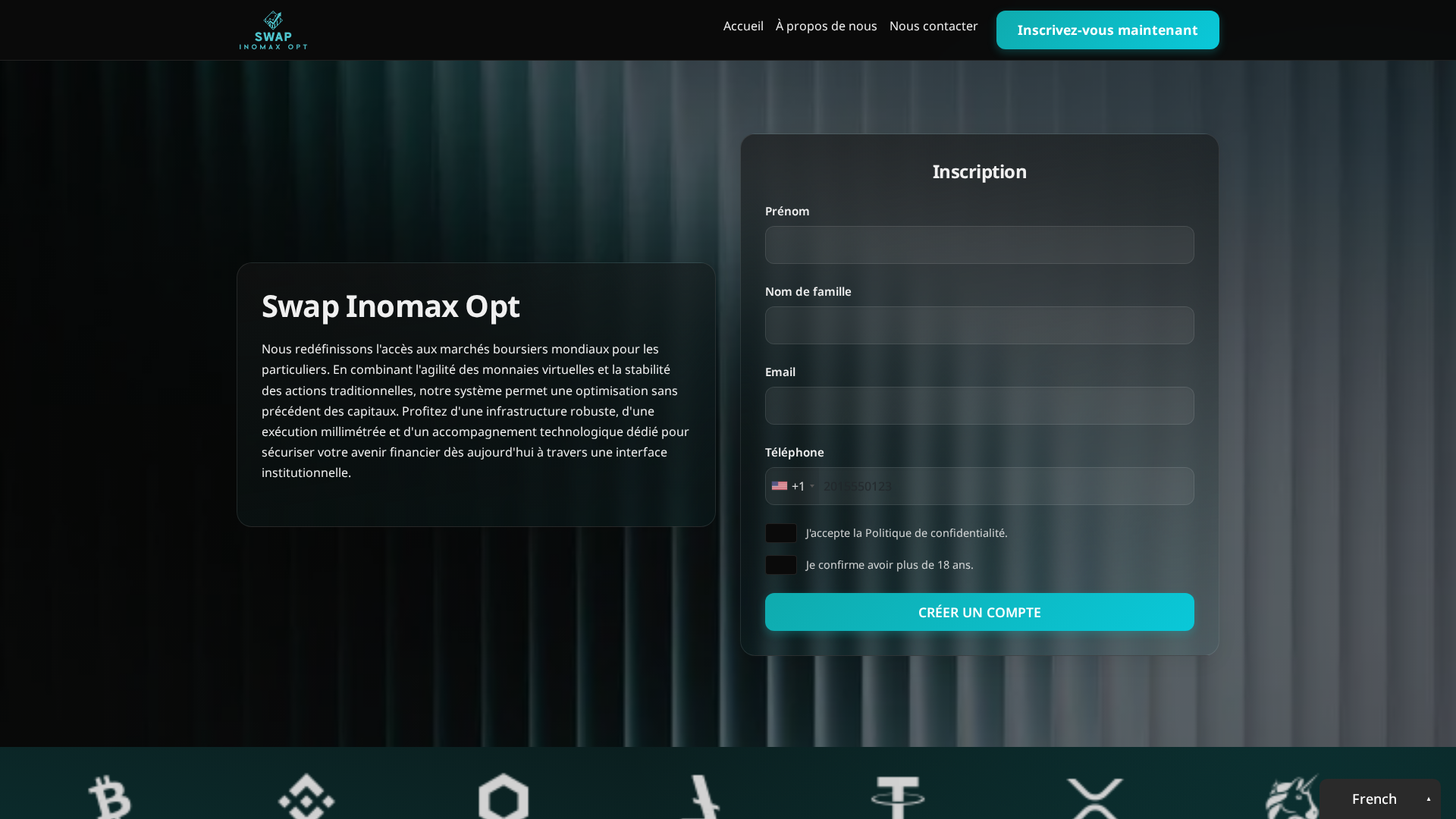 Screenshot of swapinomaxopt.org