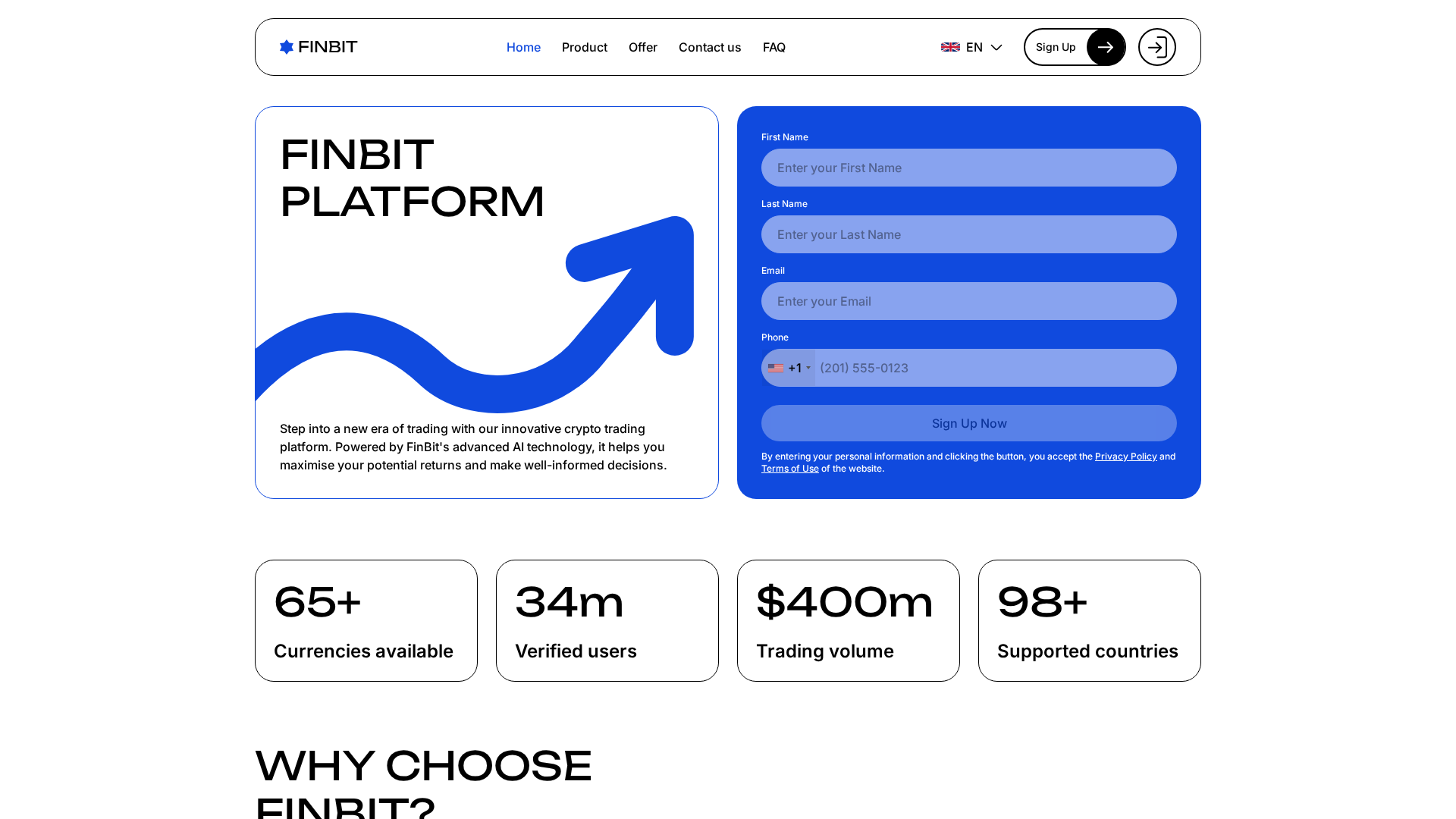 Screenshot of finbit.sbs