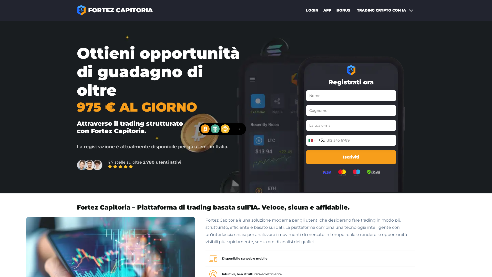 Screenshot of fortezcapitoriaia.com