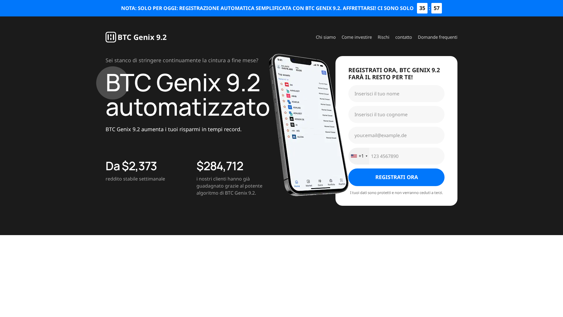 Screenshot of btcgenix92.net