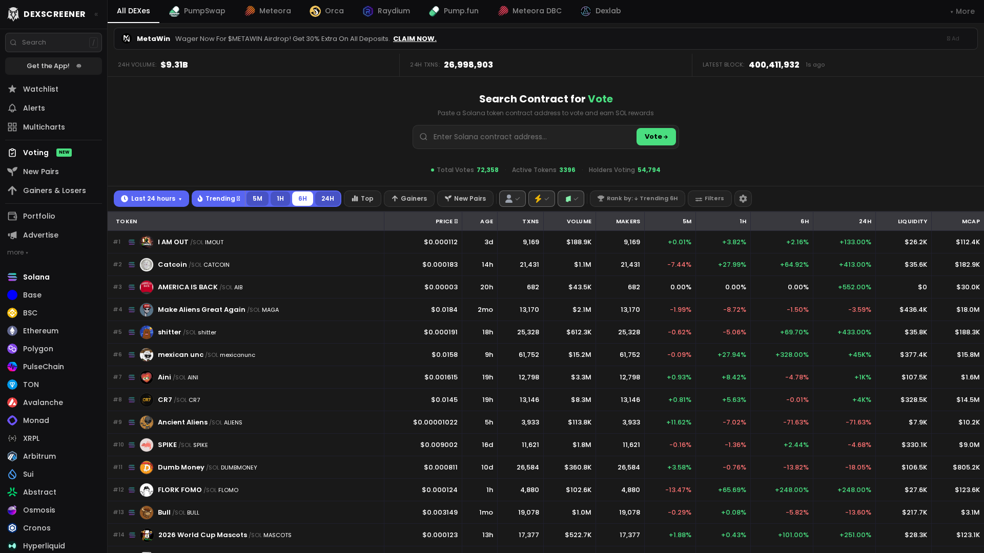 Screenshot of coins-dexscreener.com