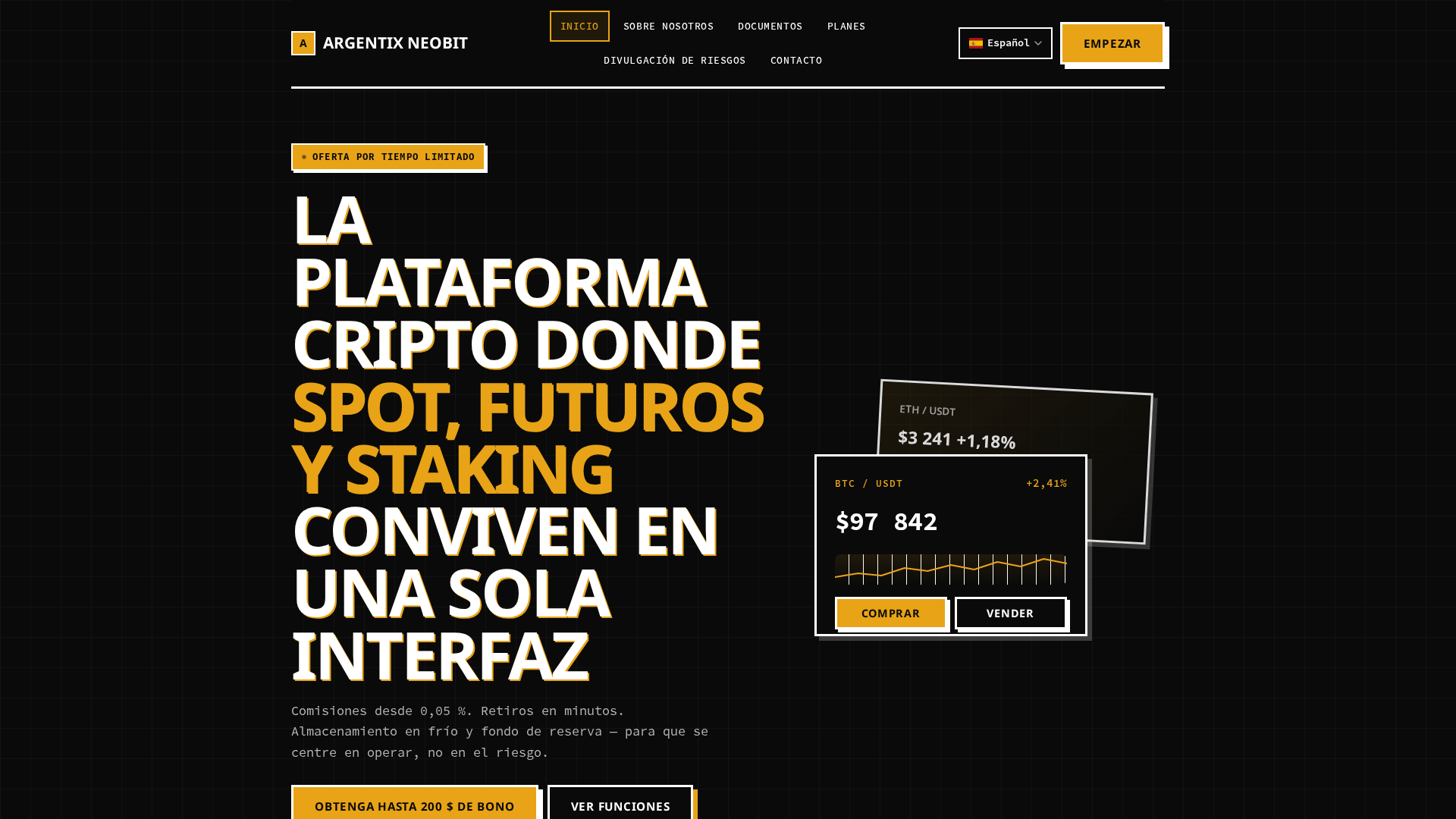 Screenshot of argentixneobit.org