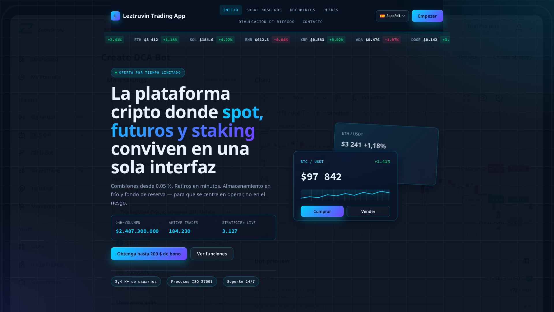 Screenshot of leztruvin-trading-app.com