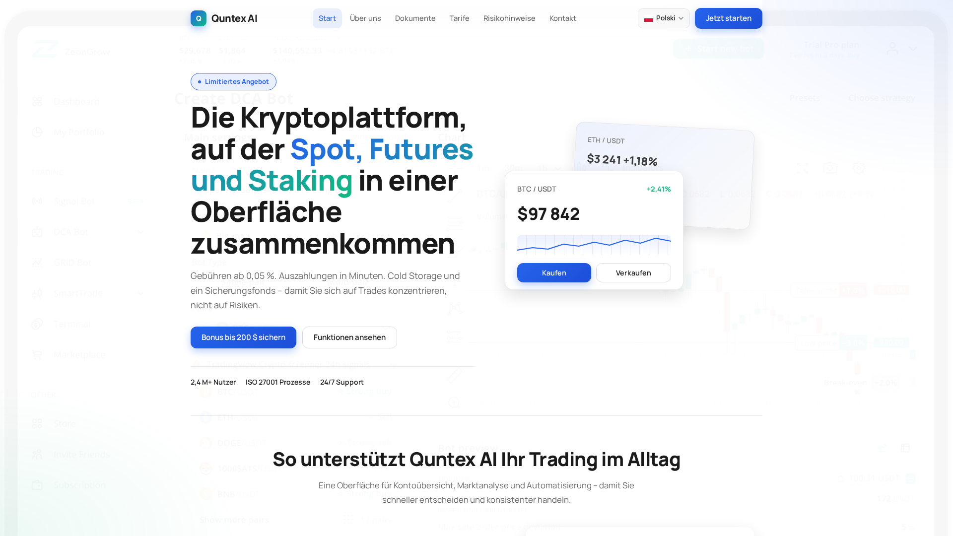 Screenshot of quntexai.net