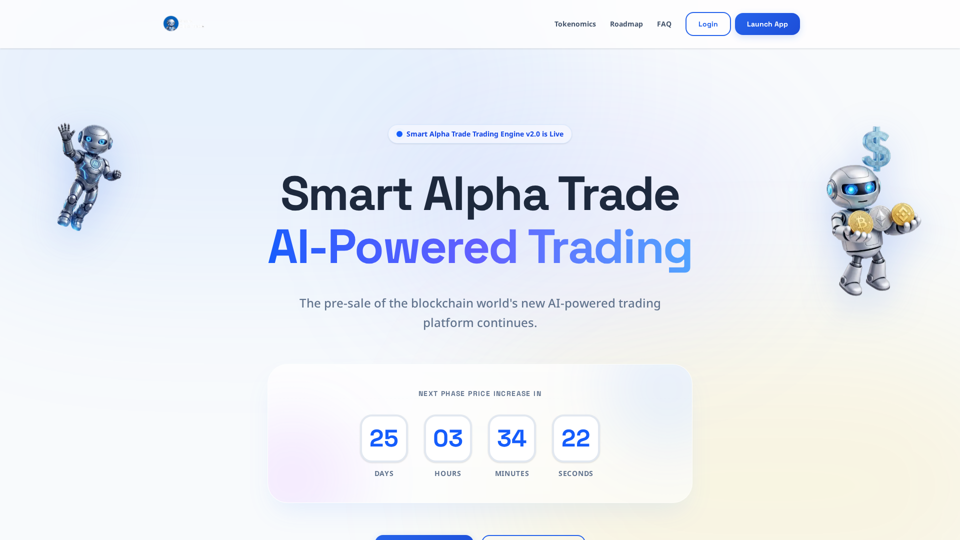 Screenshot of smartalphatrade.com