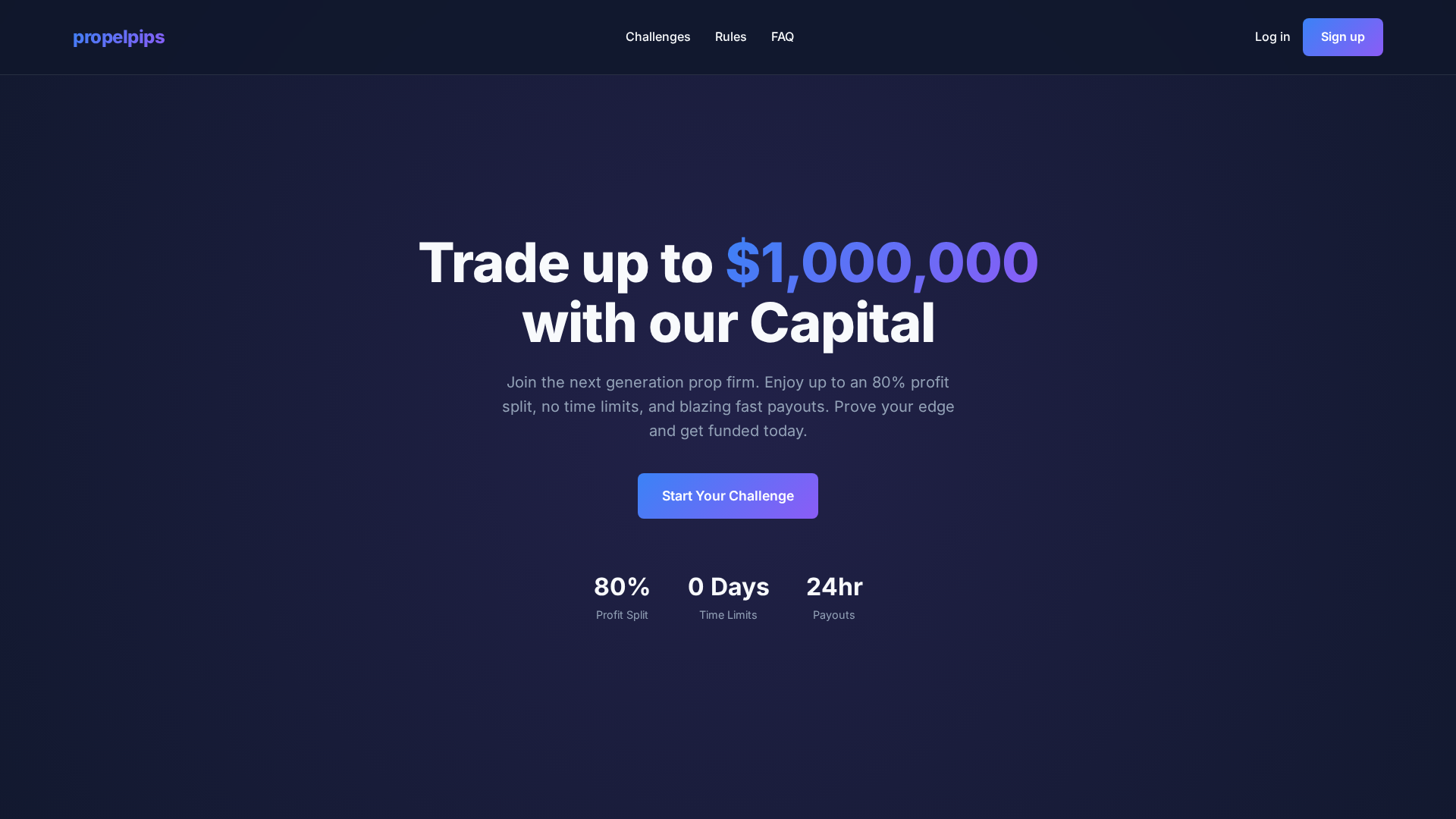 Screenshot of propelpips.com