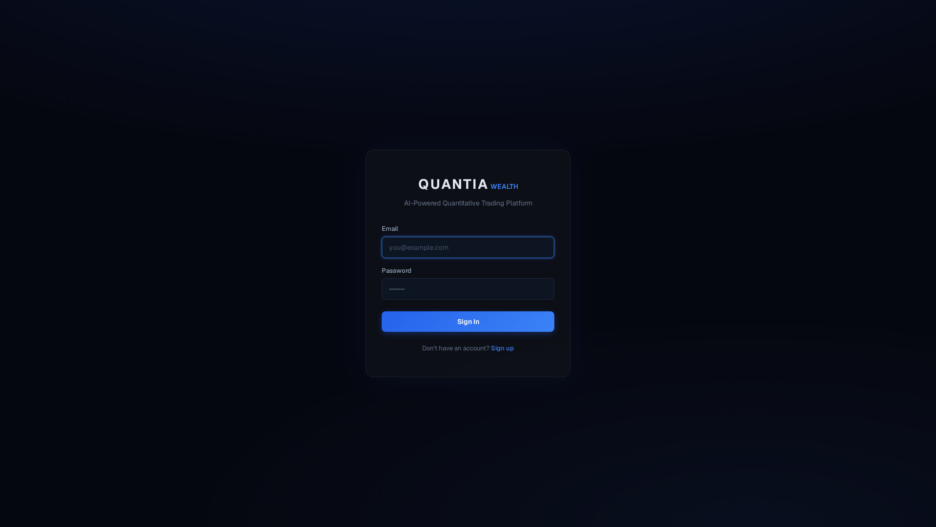Screenshot of quantiawealth.com