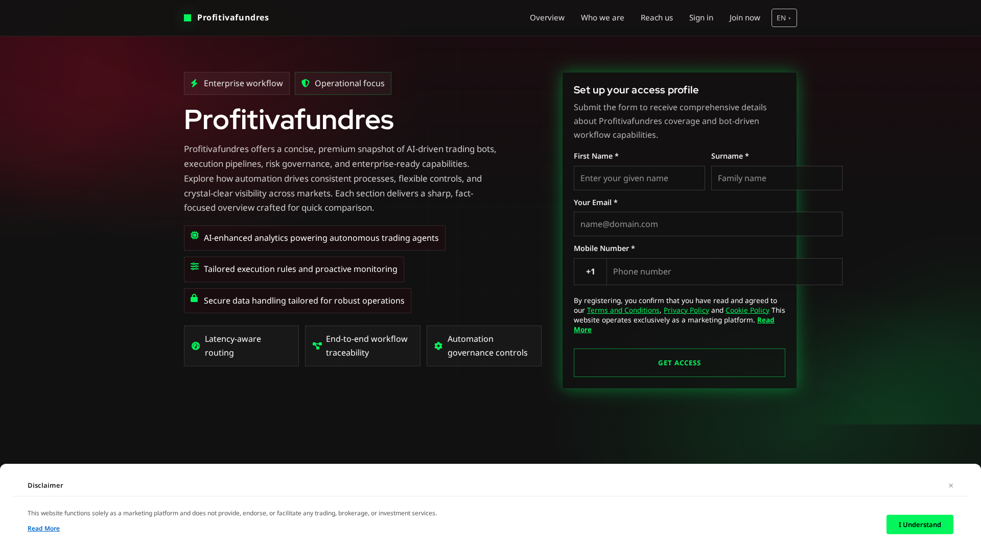 Screenshot of profitivafundres.click