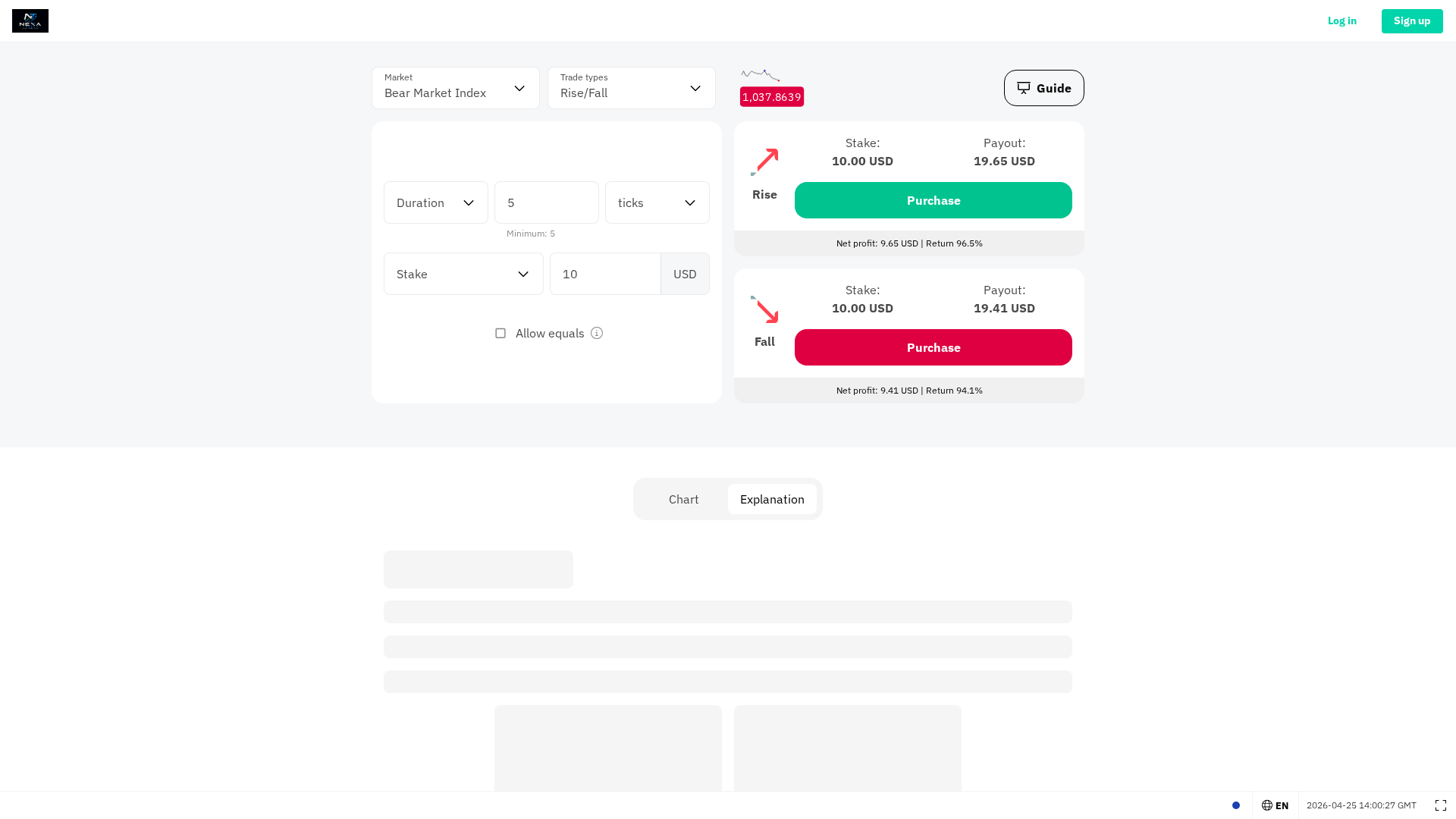 Screenshot of nexatrades.pro