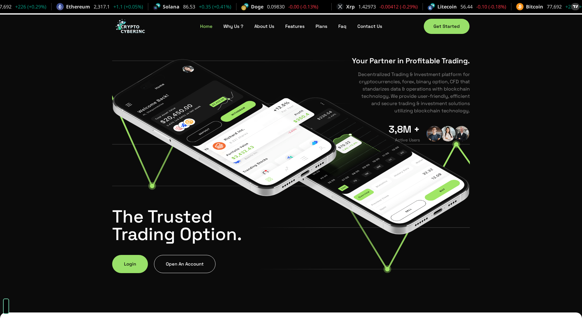Screenshot of cryptocyberinc.com