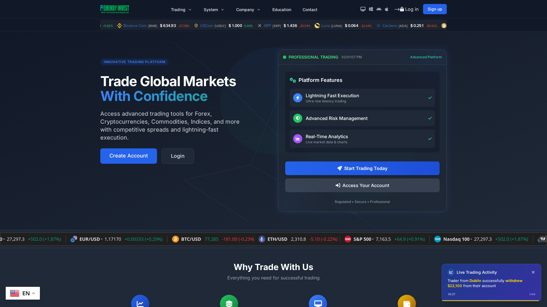 Screenshot of primelighttranss.com