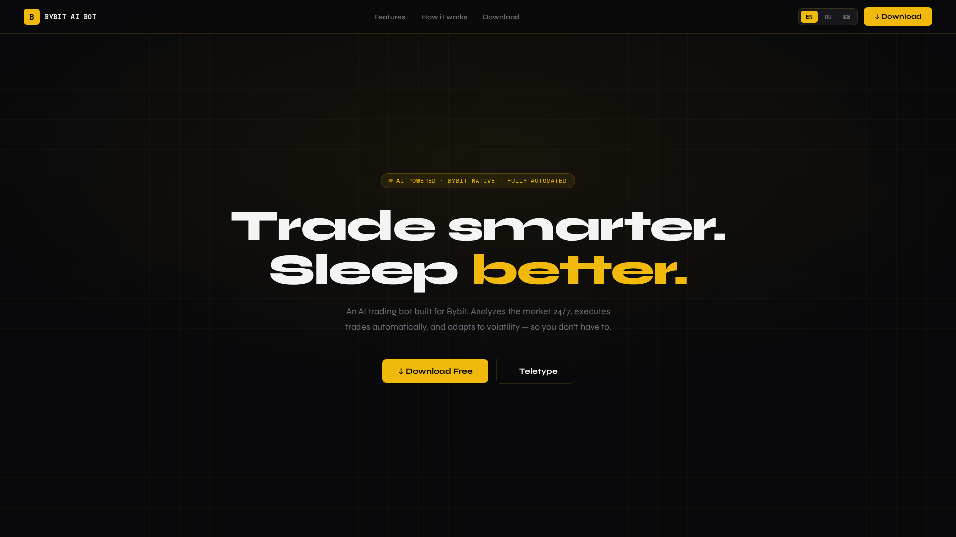 Screenshot of aitrade-bybitbot.live