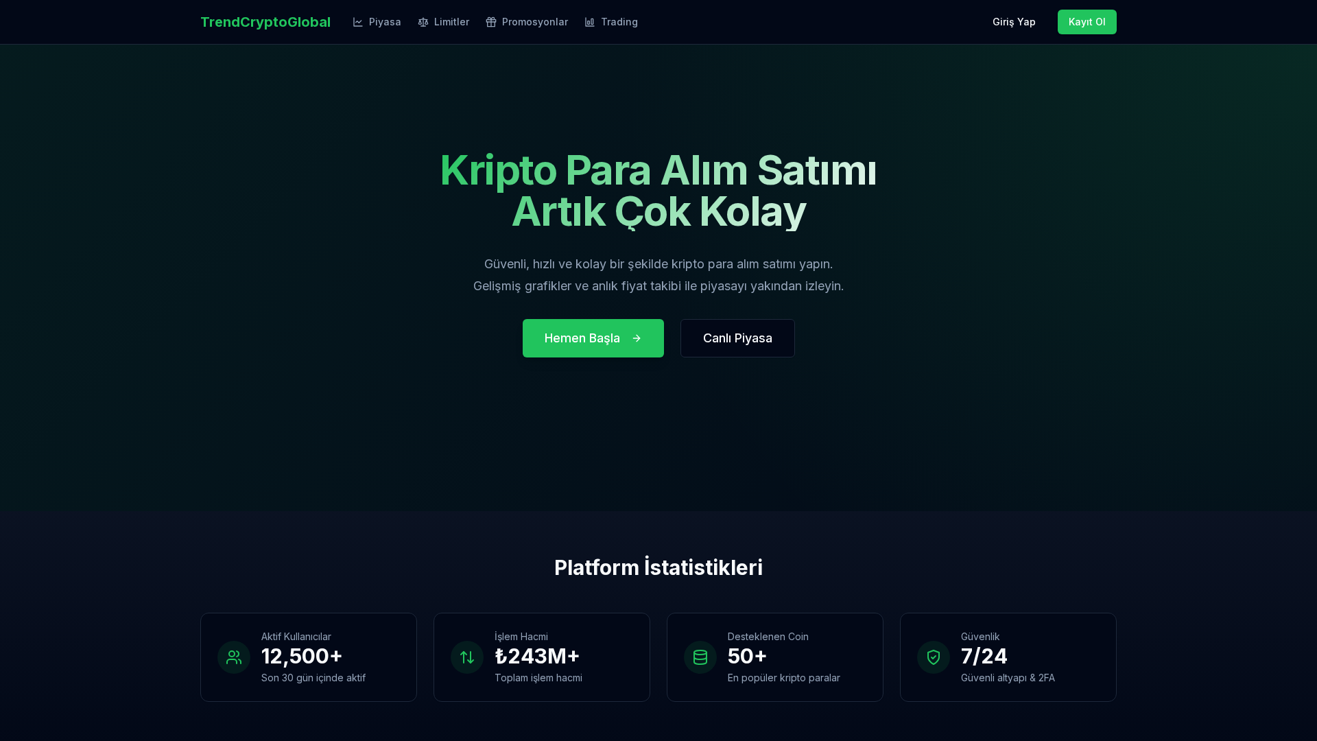 Screenshot of trendcryptoglobal.com