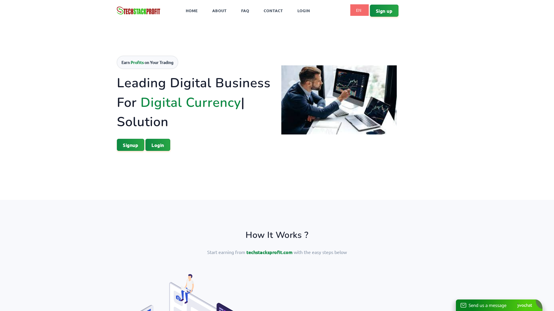 Screenshot of techstacksprofit.com