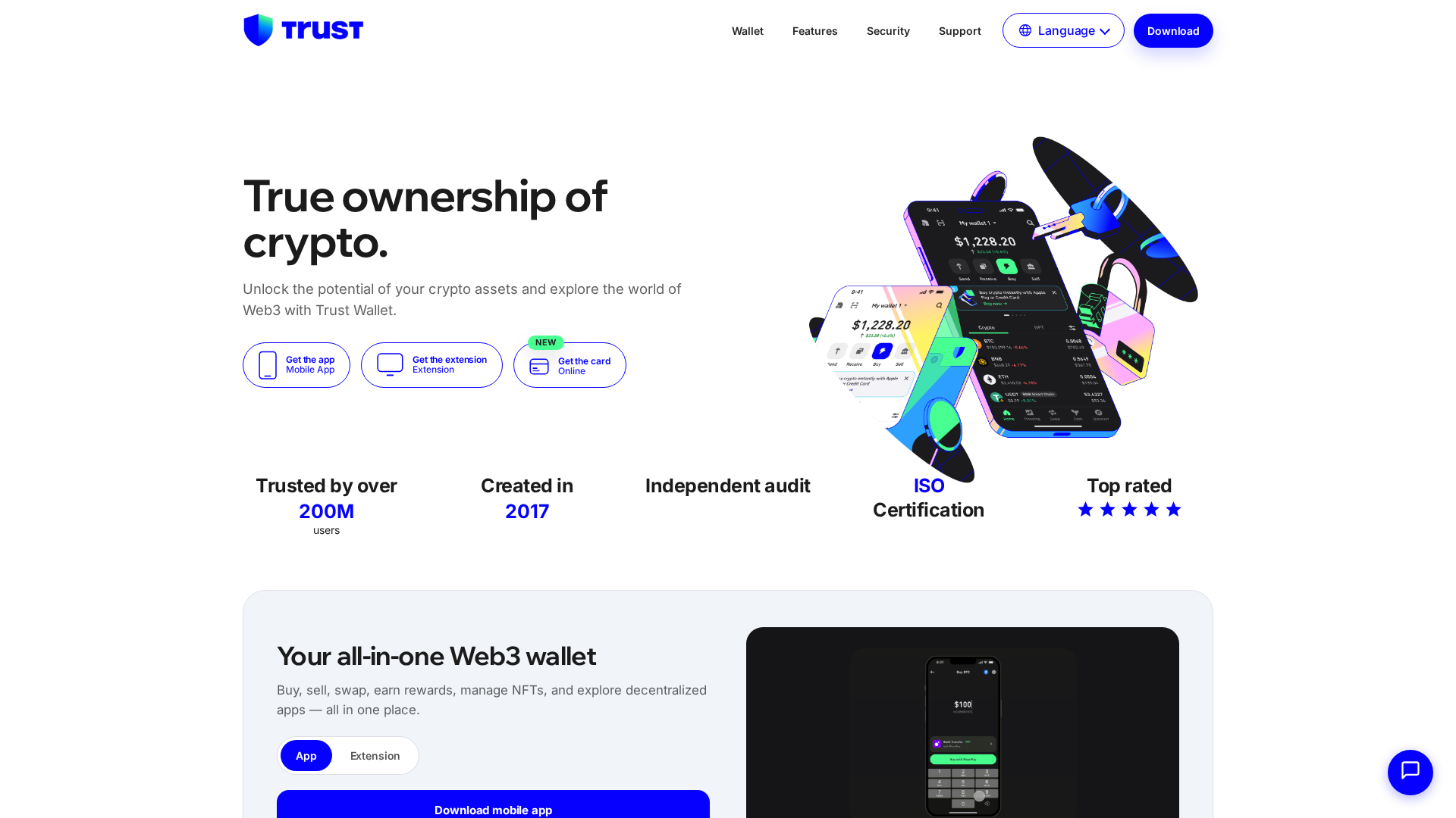 Screenshot of trustwallet-cart.com