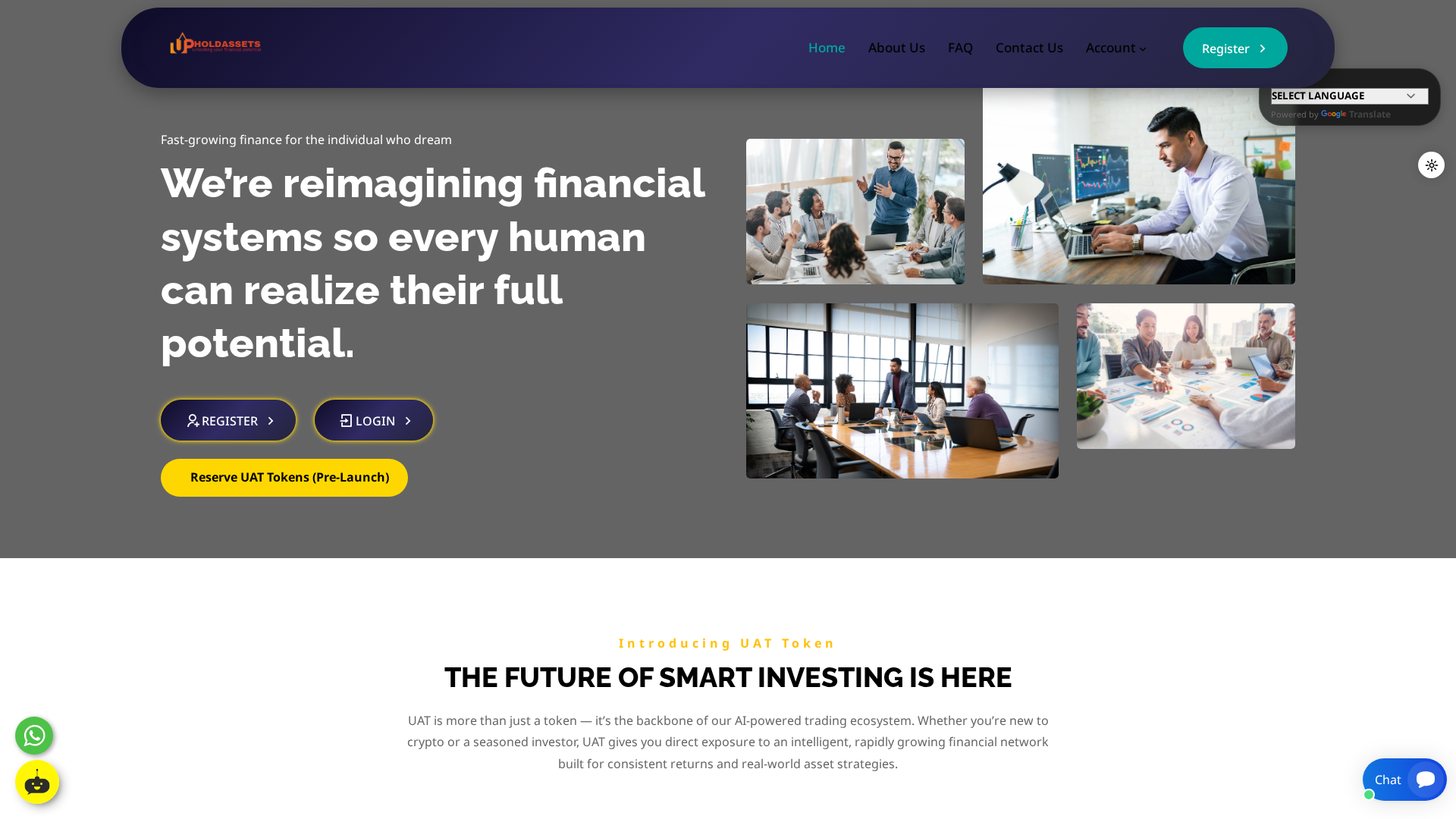 Screenshot of upholdassets.org