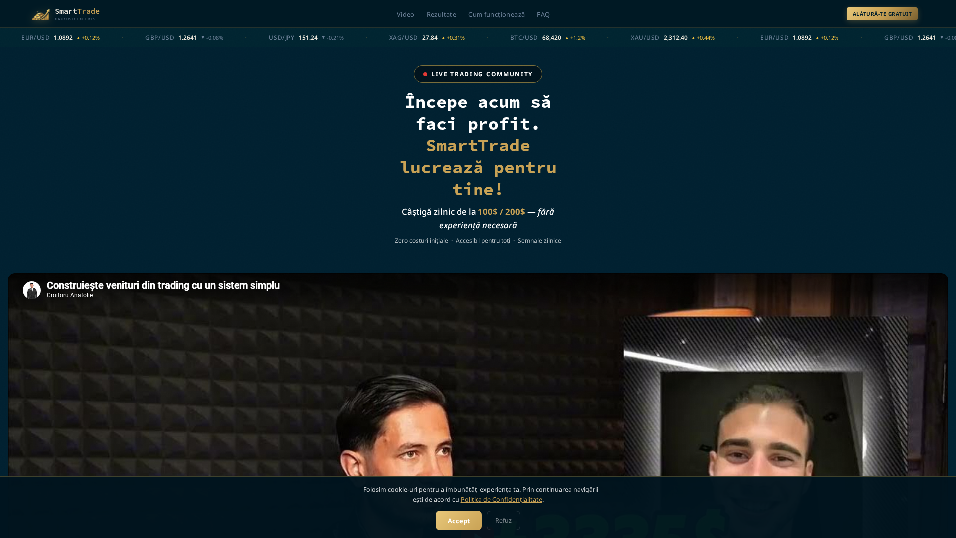 Screenshot of smarttradefrx.com