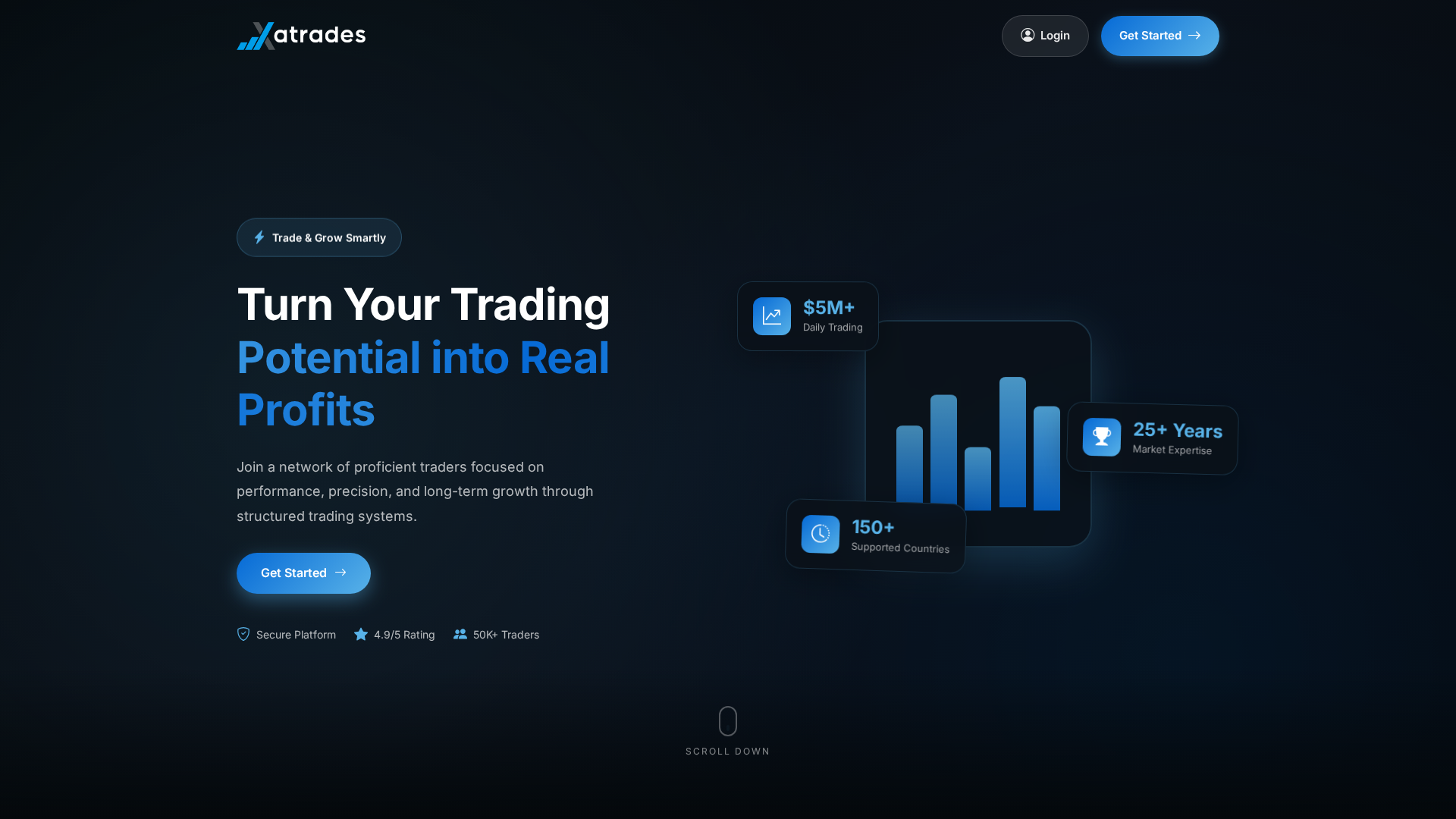 Screenshot of xatrades.com