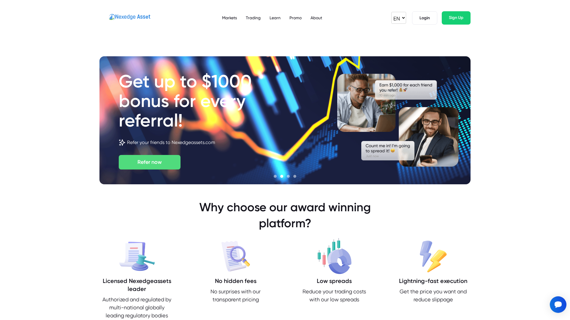 Screenshot of nexedgeassets.com